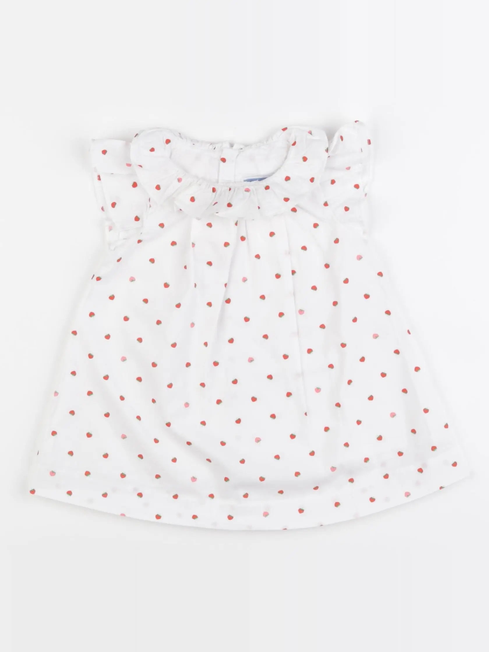 Jacadi - robe blanc, rouge - 6 mois