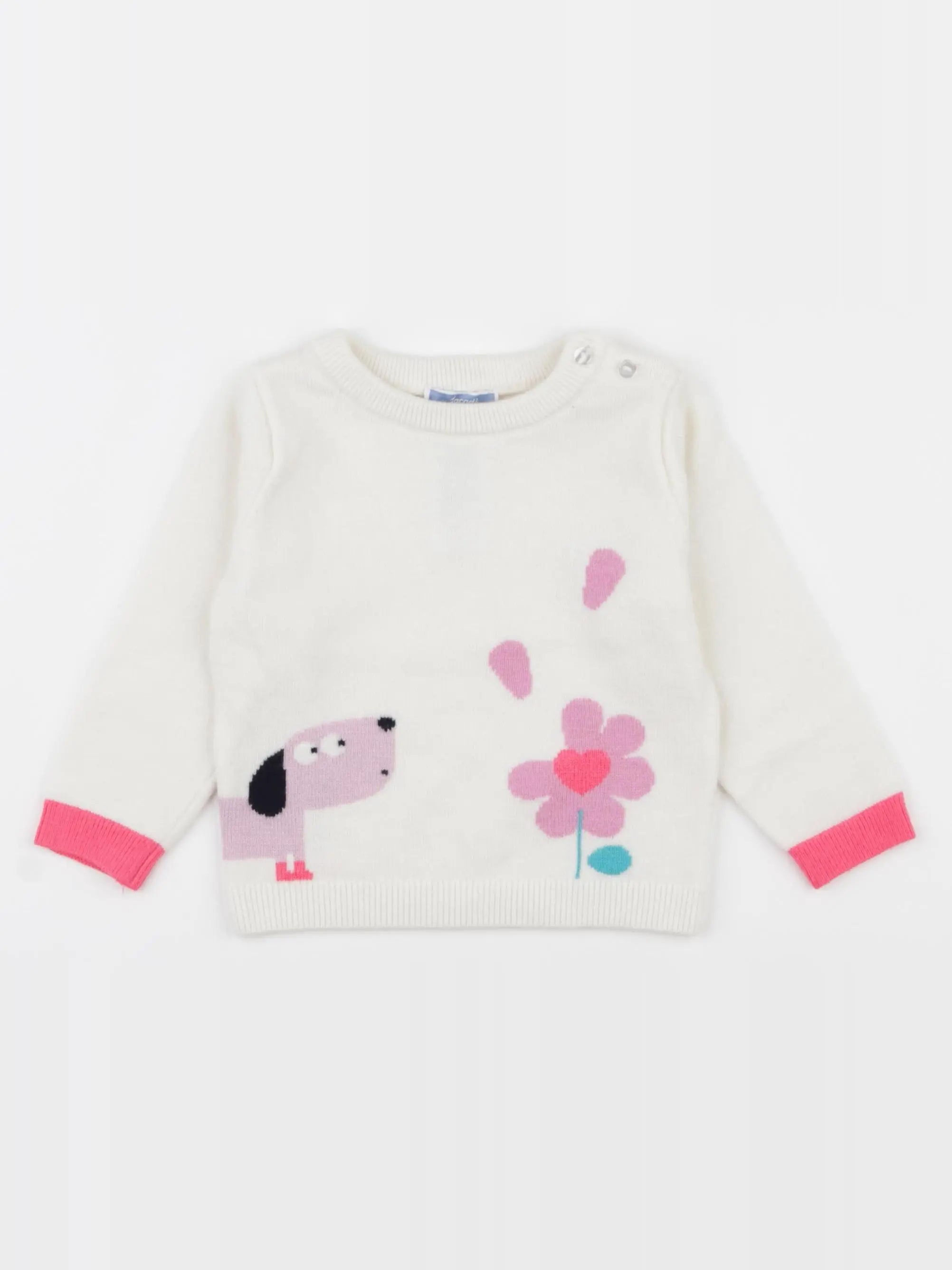 Jacadi - pull blanc - 18 mois