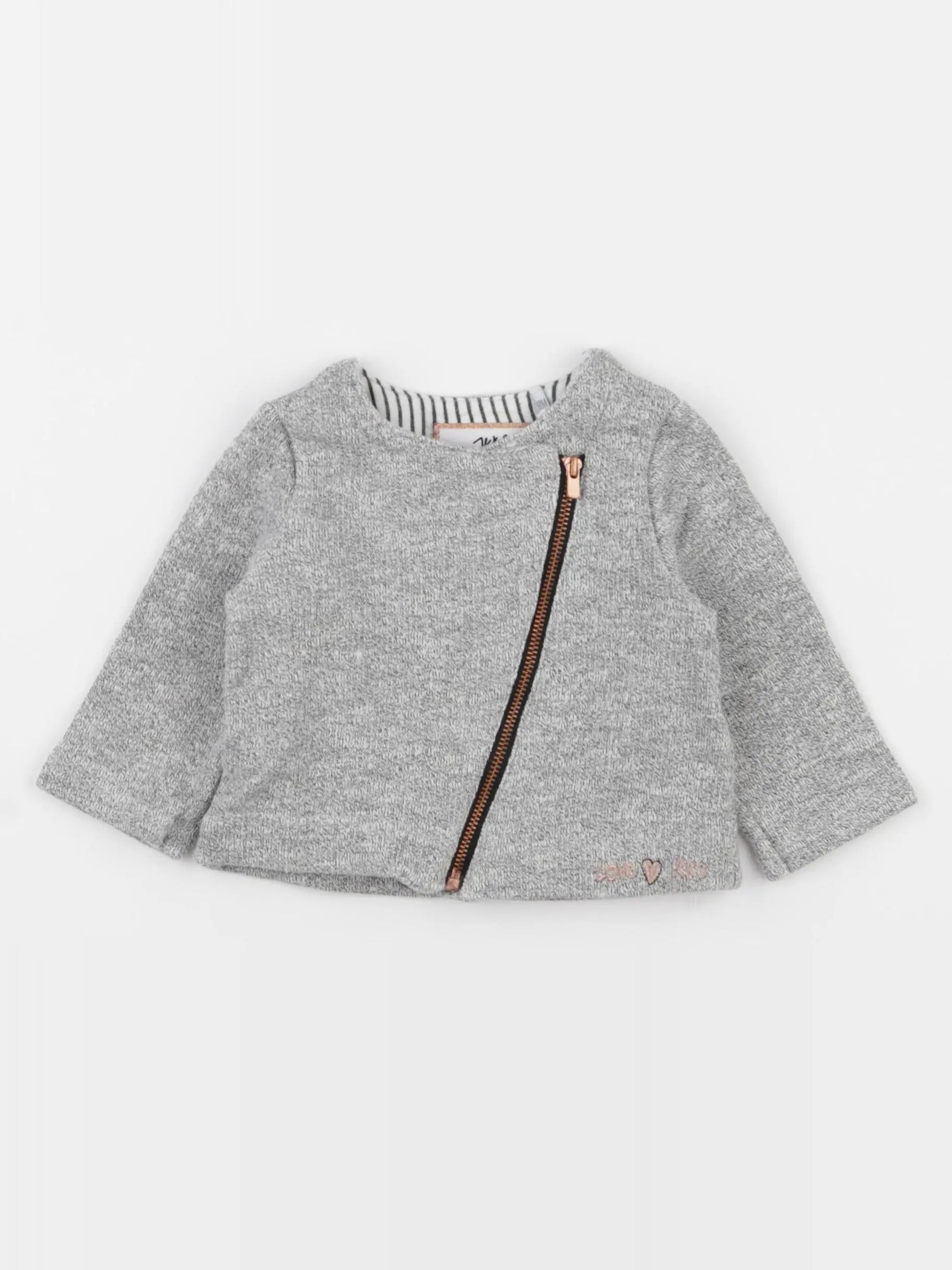 IKKS - veste gris - 12 mois