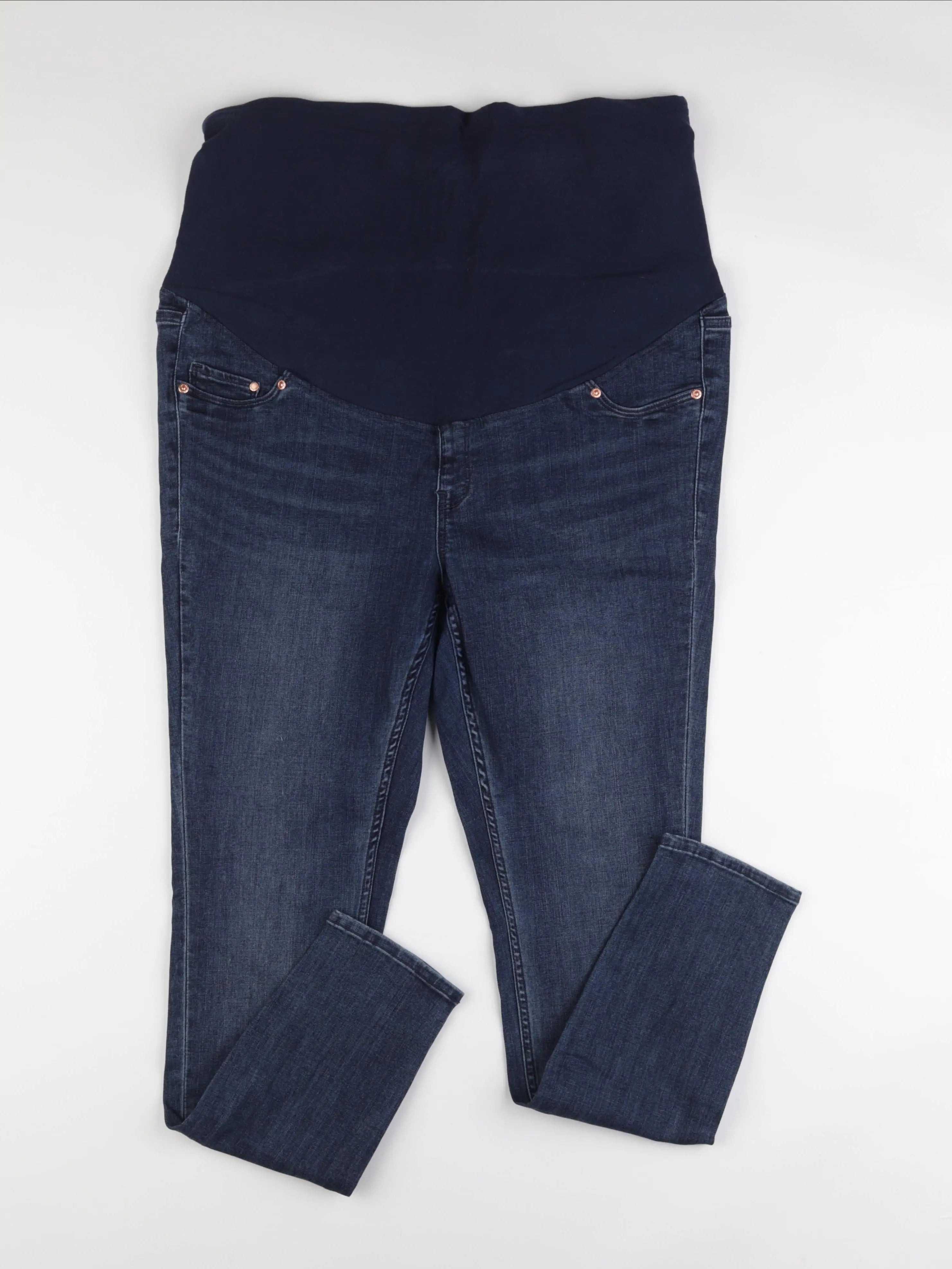 H&M - jean grossesse bleu - xl
