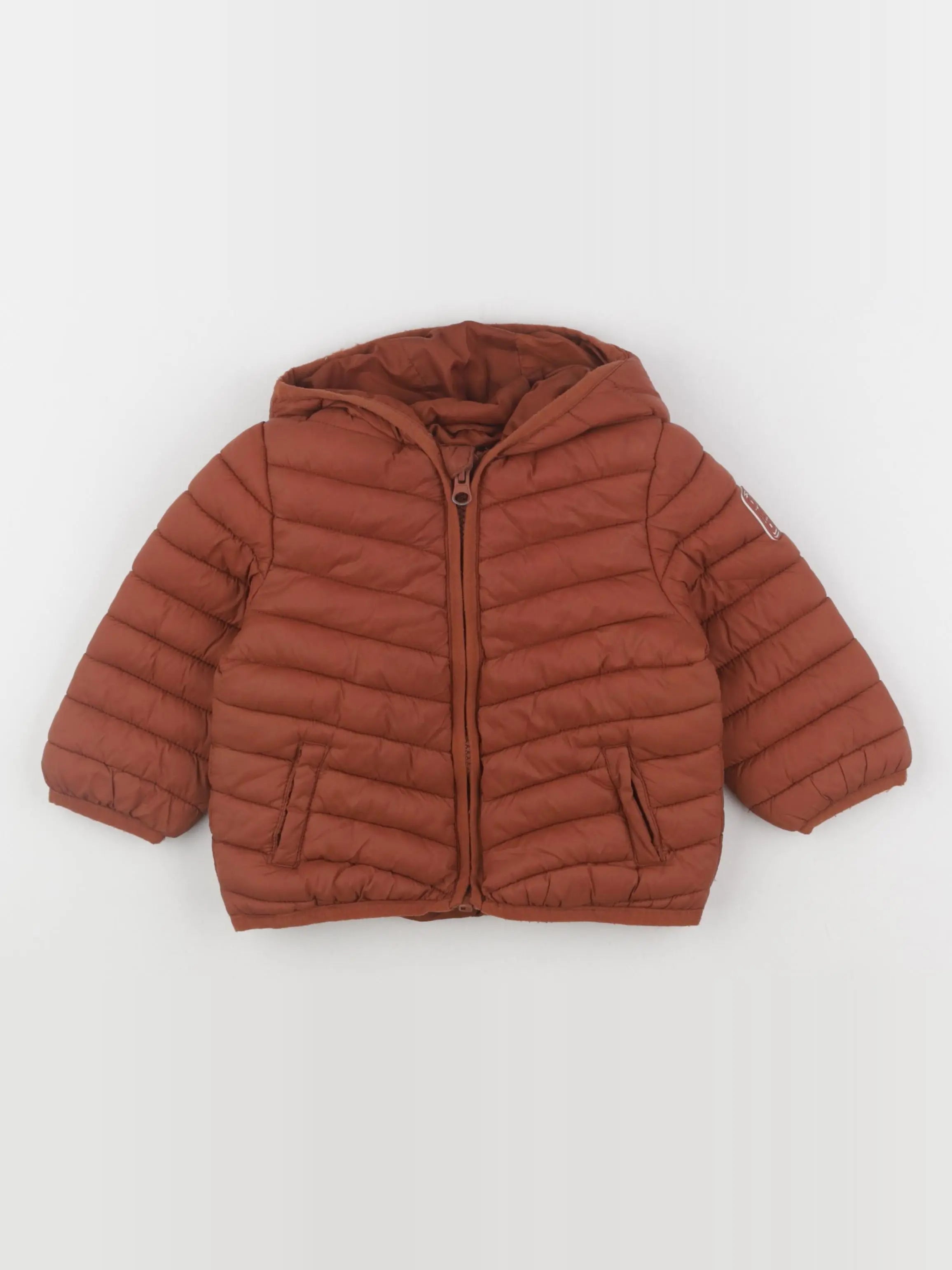 Vertbaudet - doudoune marron - 18 mois