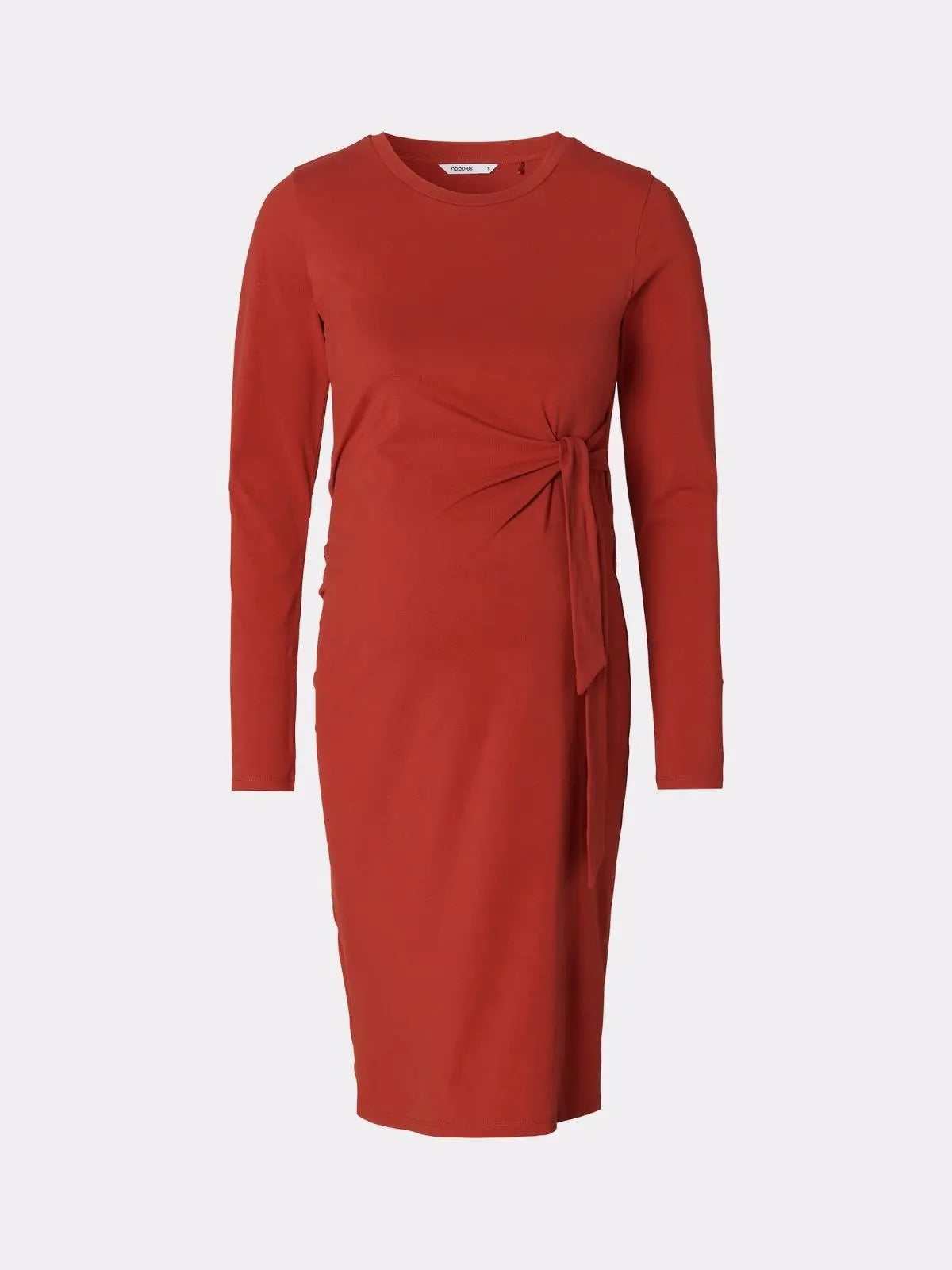 Robe manches longues grossesse rouge