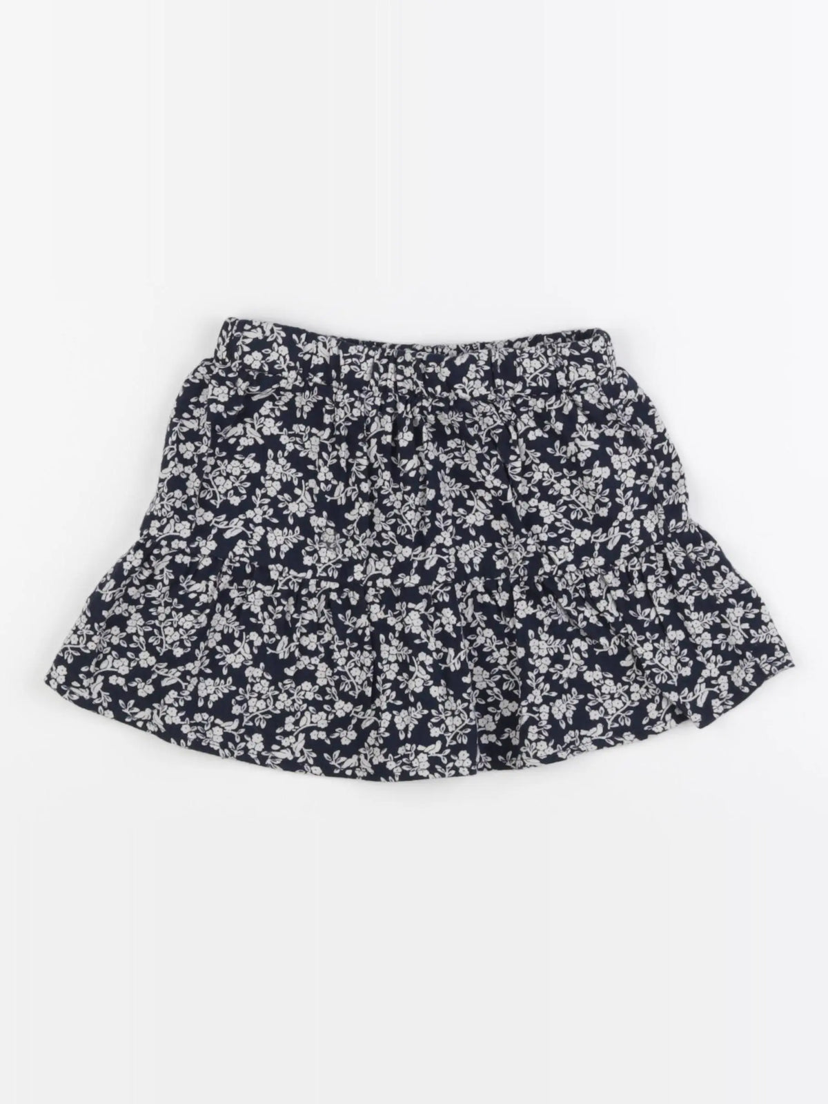 Vertbaudet - jupe bleu, blanc - 4 ans