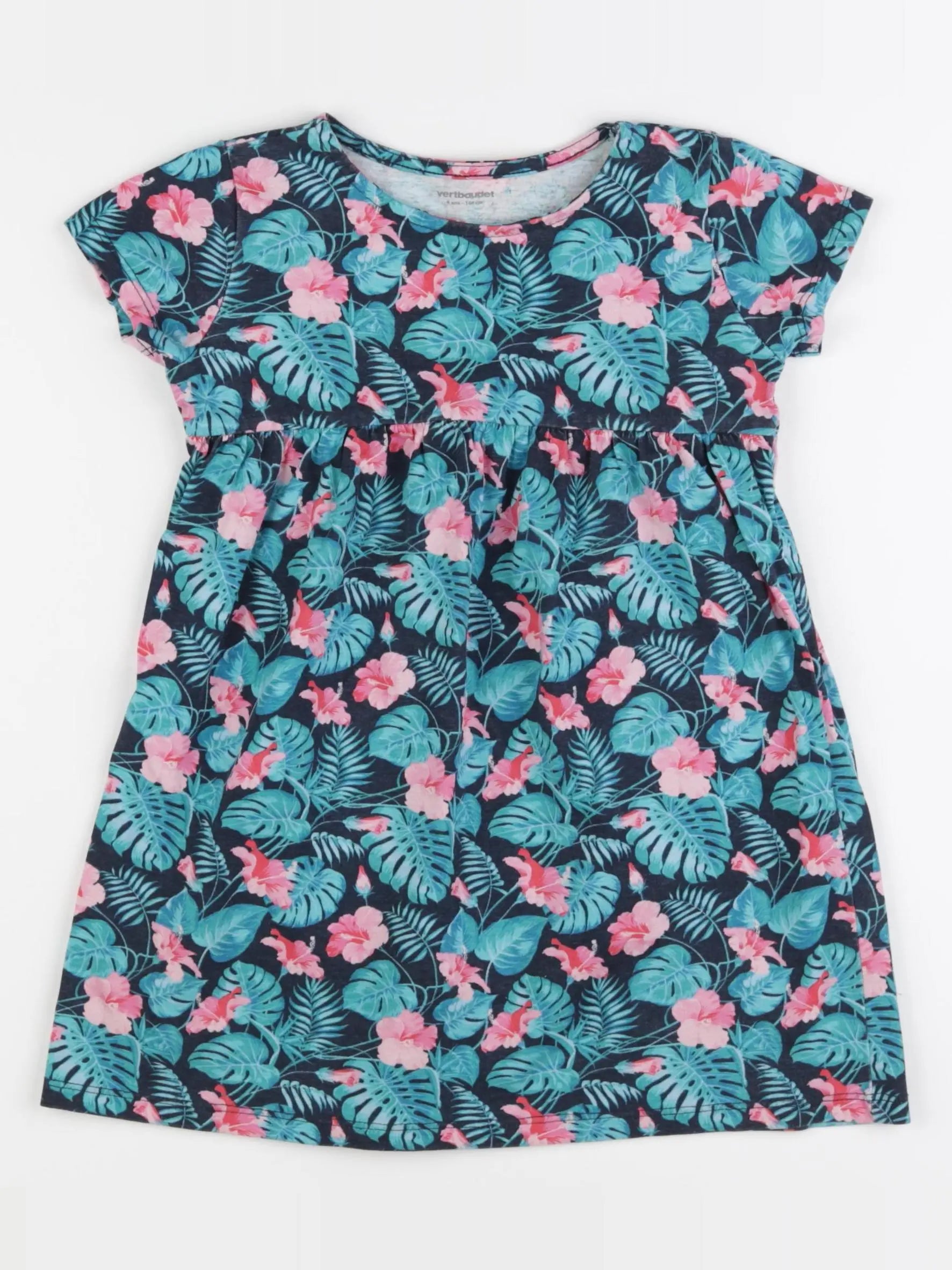 Vertbaudet - robe multicolore - 4 ans