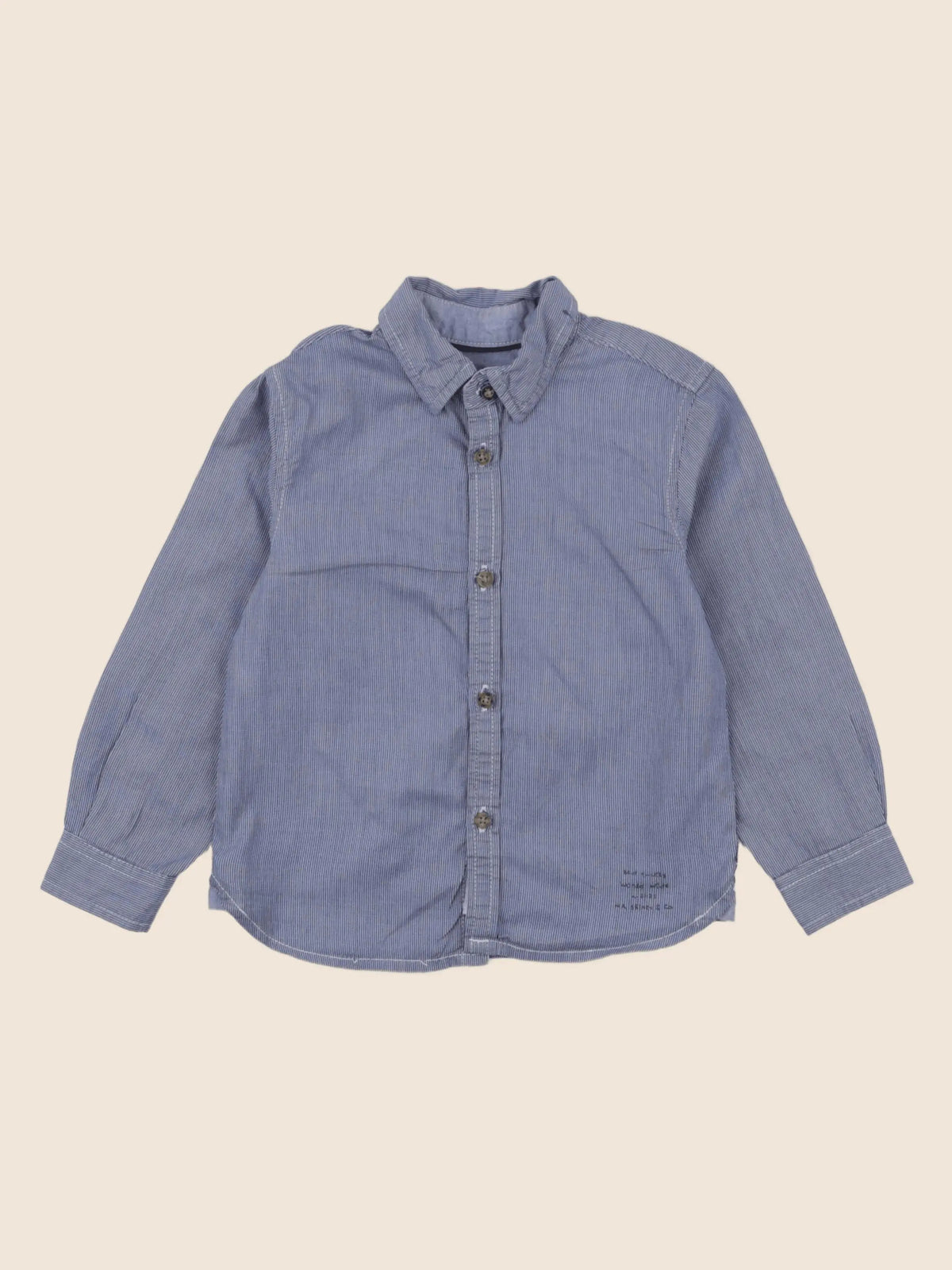Zara - chemise bleu - 2/3 ans