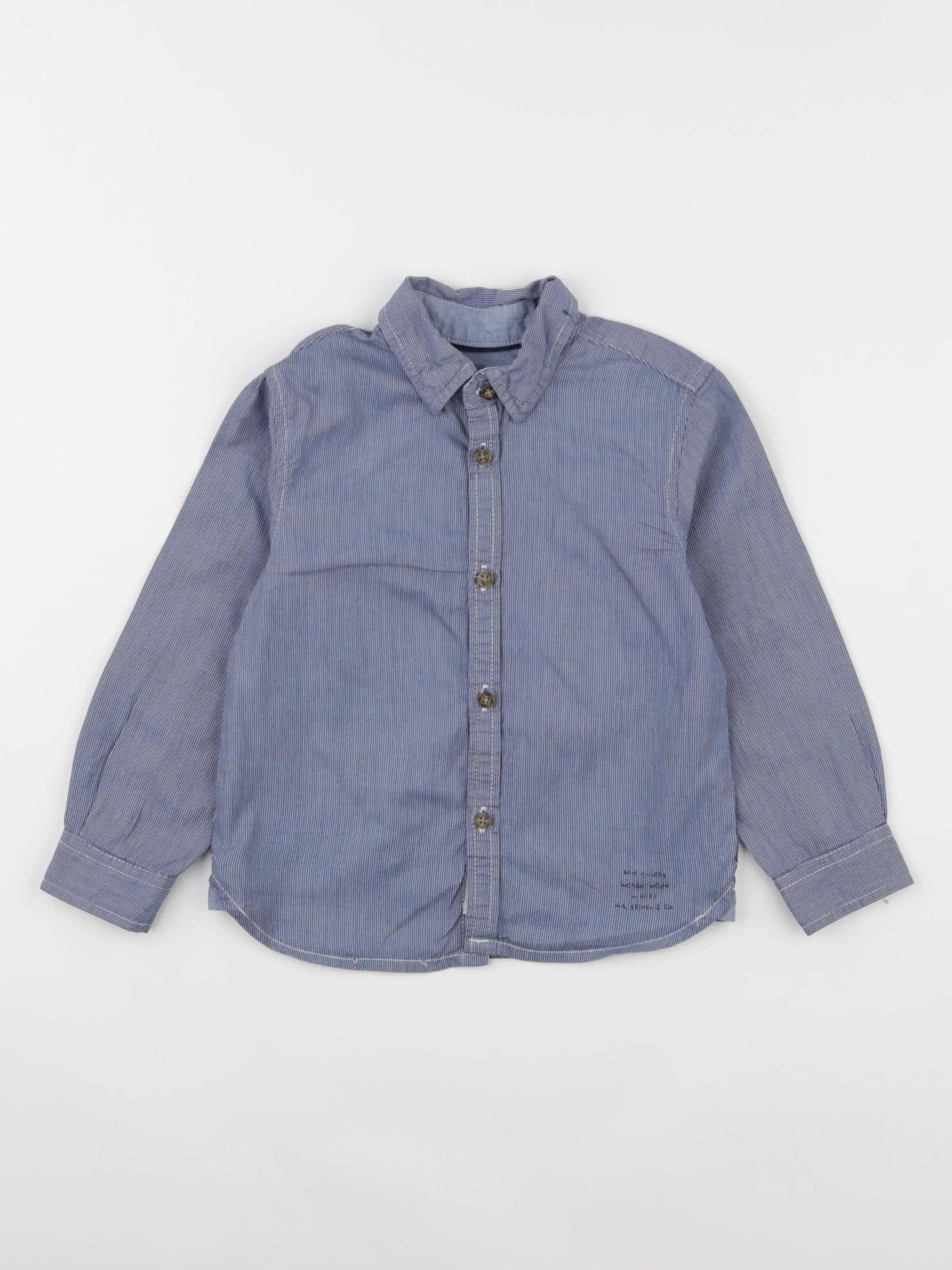 Zara - chemise bleu - 2/3 ans