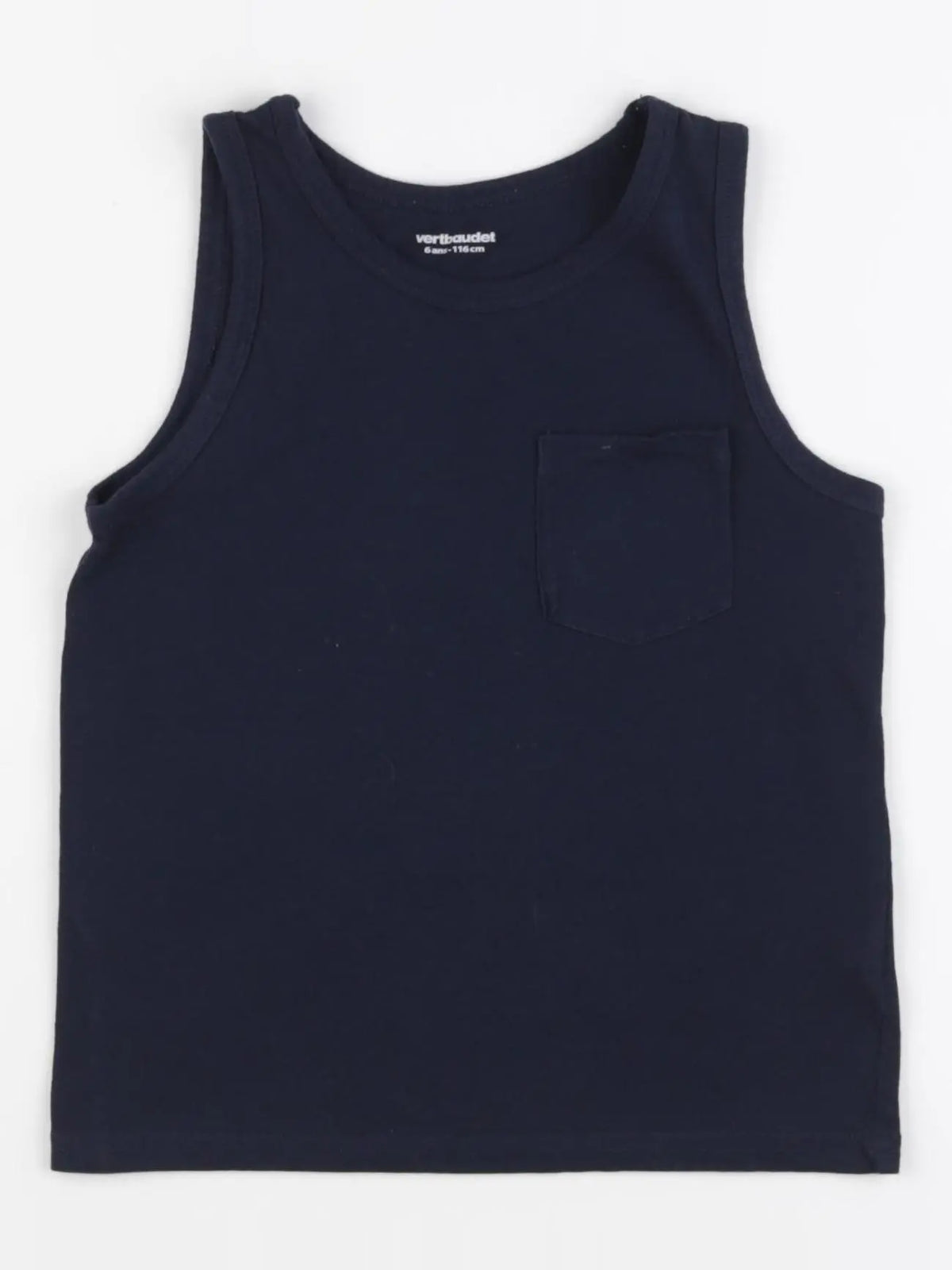 Vertbaudet - débardeur bleu - 6 ans