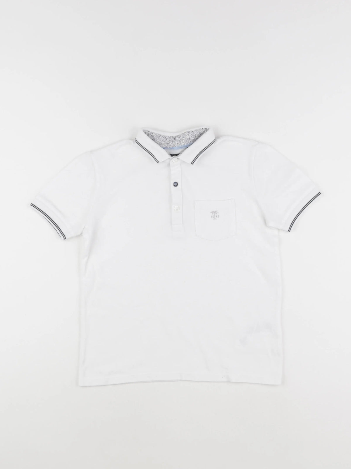 IKKS - polo blanc - 8 ans