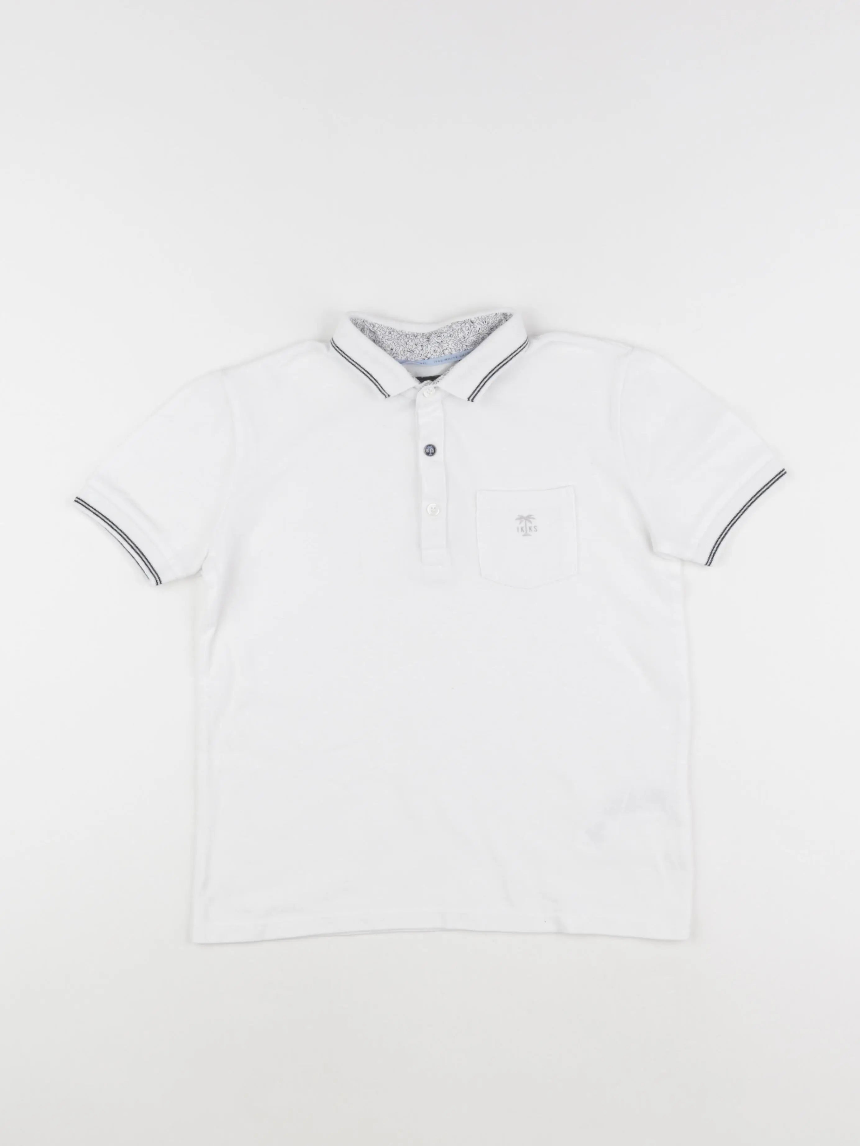 IKKS - polo blanc - 8 ans
