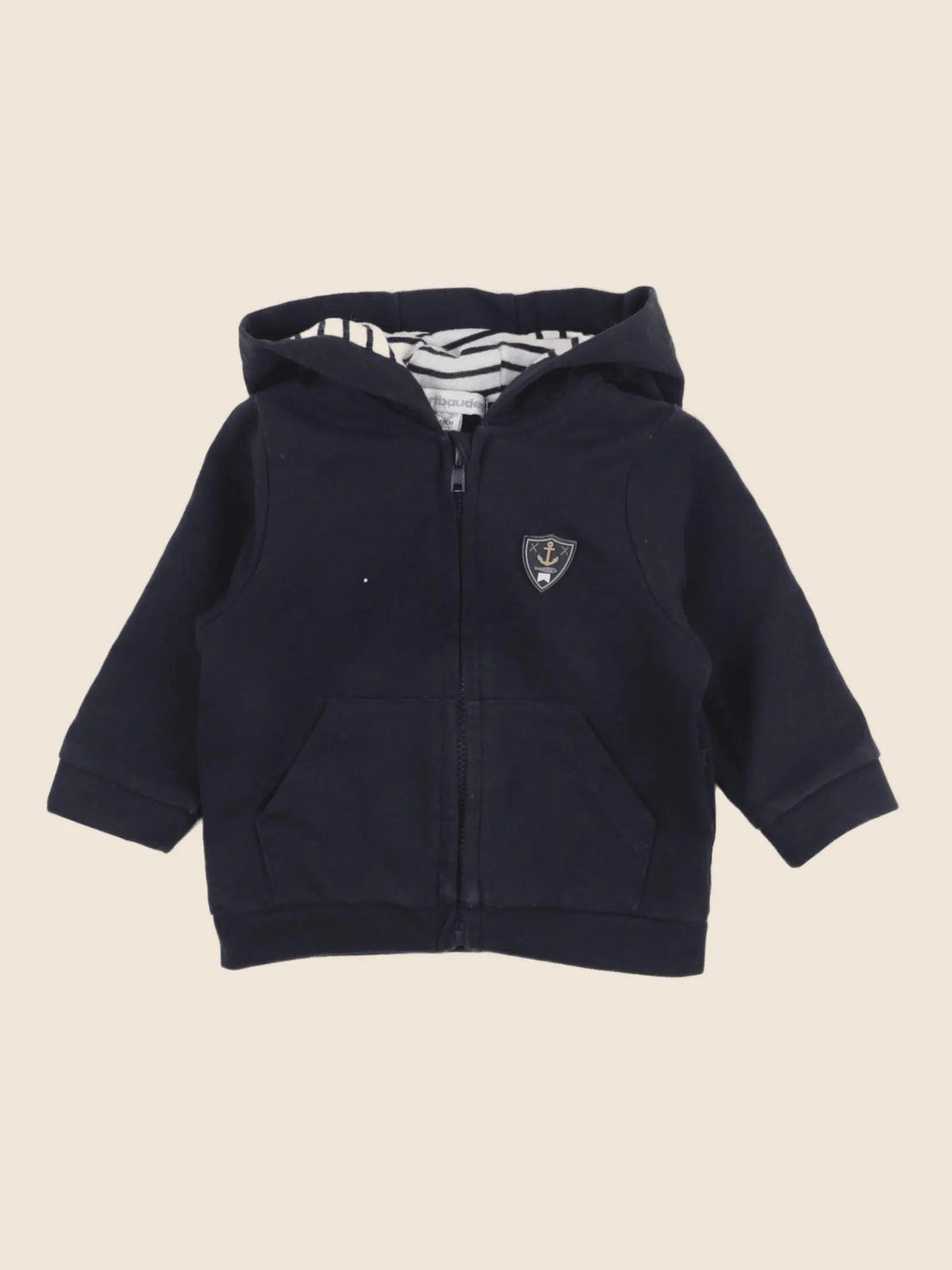 Vertbaudet - sweat bleu - 6 mois