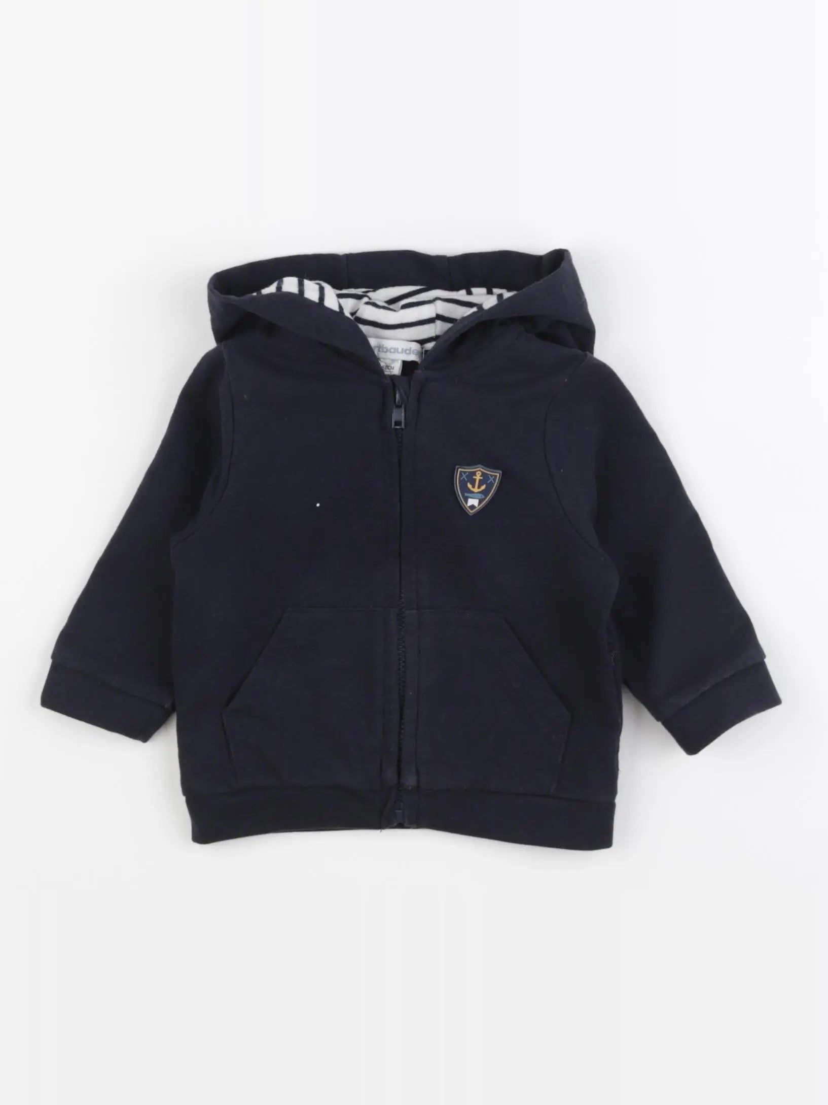 Vertbaudet - sweat bleu - 6 mois