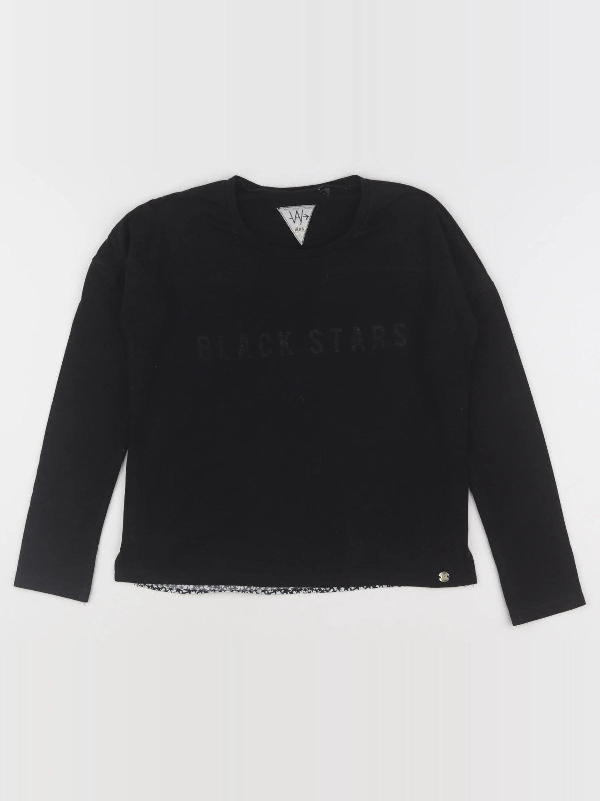 IKKS - tee-shirt imprimé au dos noir - 10 ans