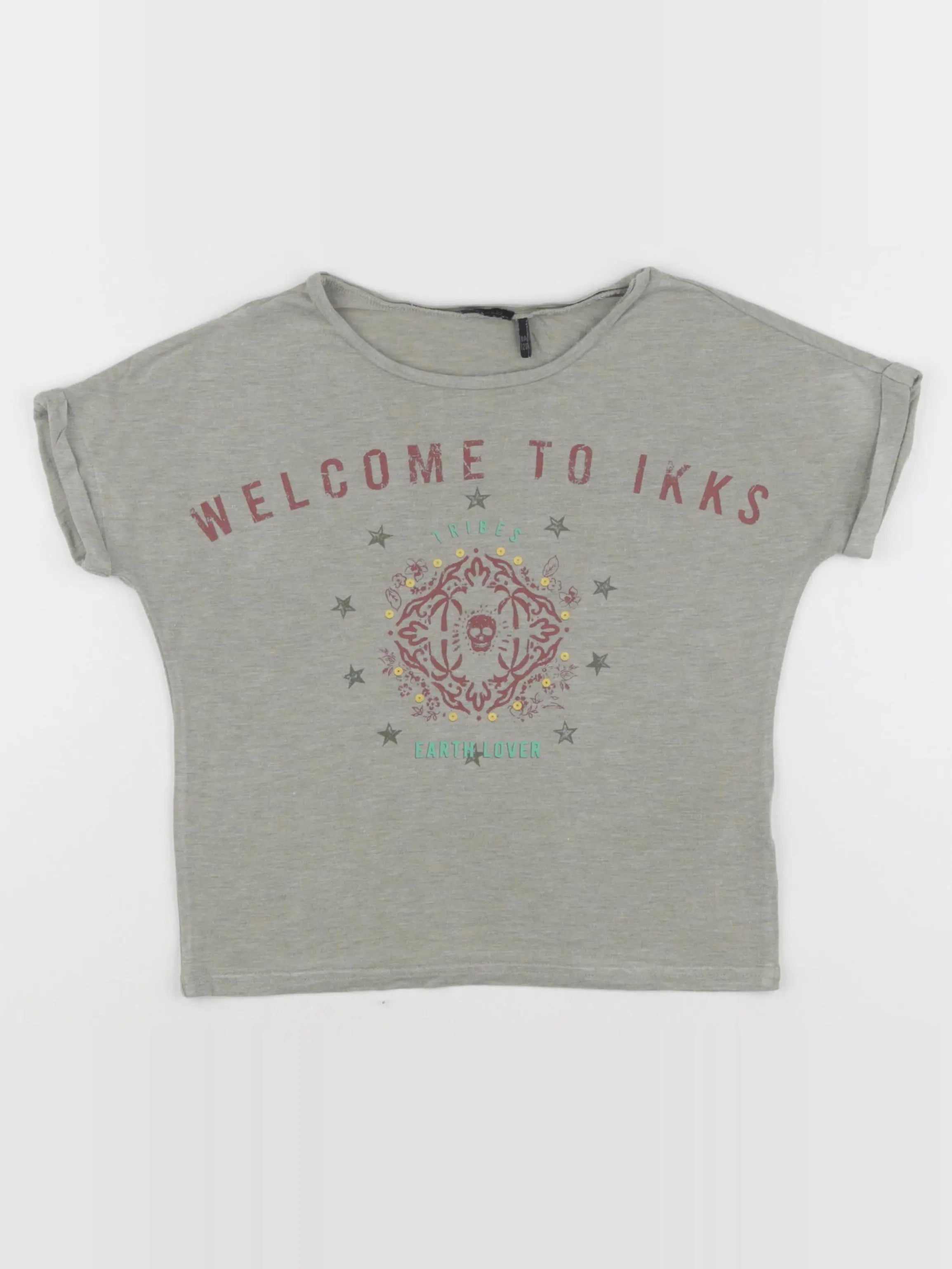 IKKS - tee-shirt vert - 8 ans