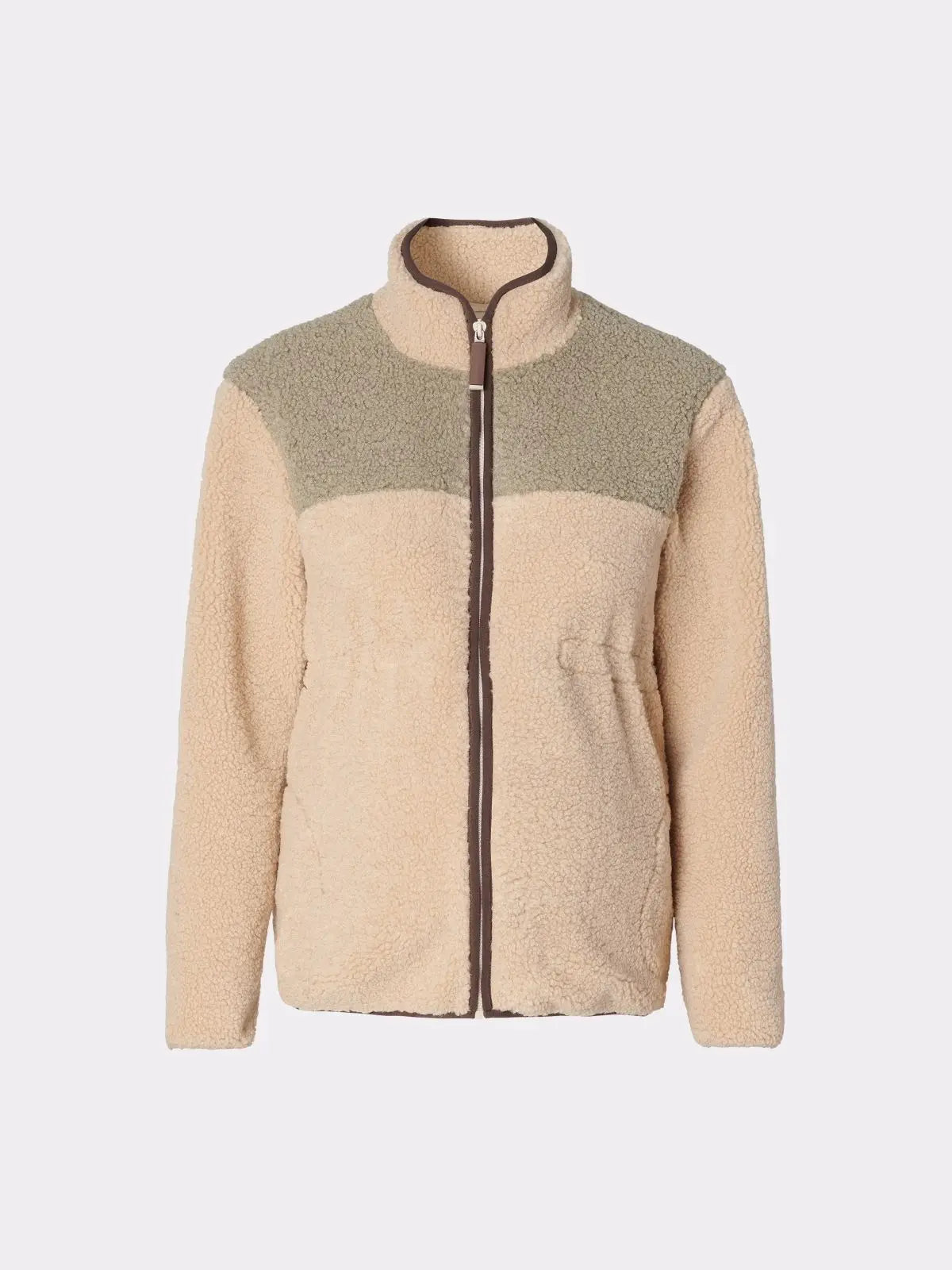 Veste polaire grossesse beige