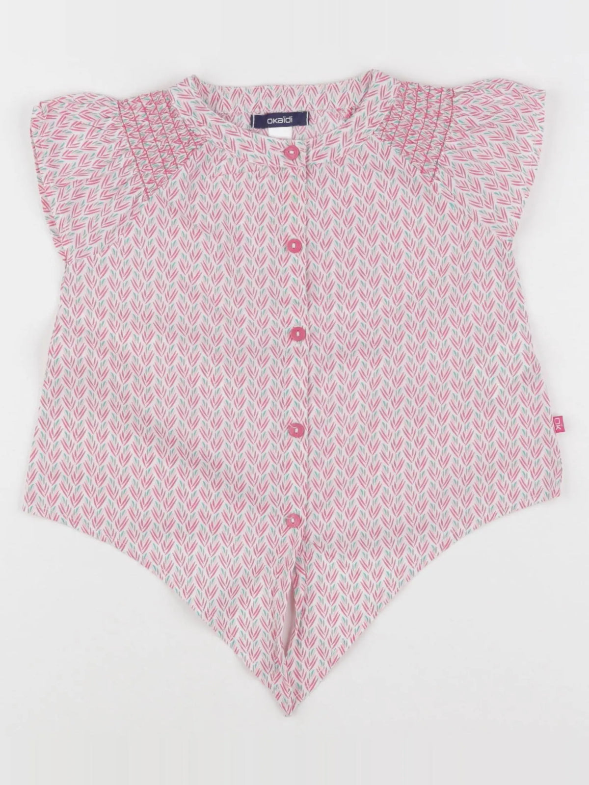 Okaidi - blouse rose - 4 ans