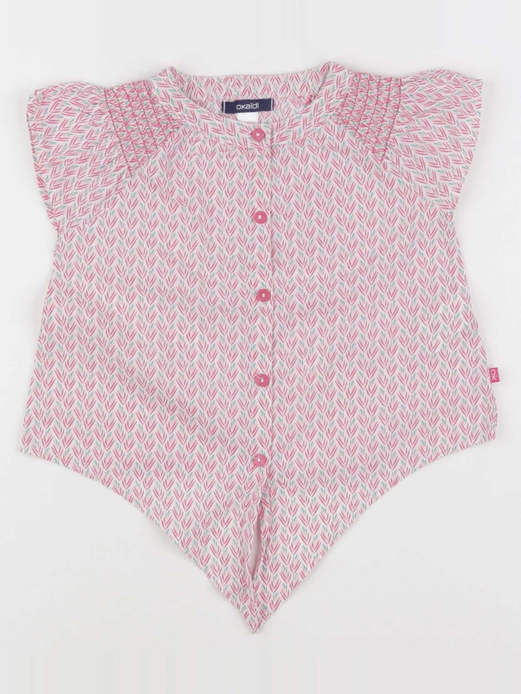 Okaidi - blouse rose - 4 ans
