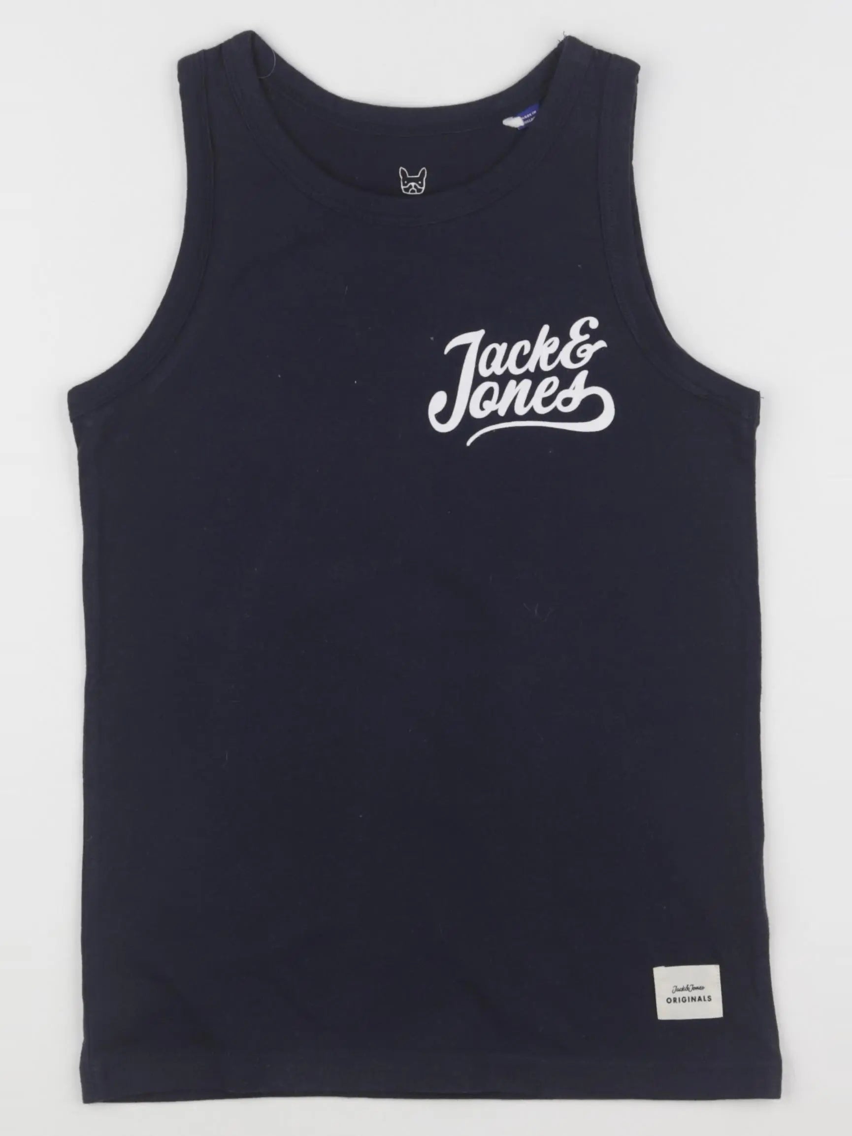 Jack & Jones - débardeur imprimé au dos bleu - 10 ans