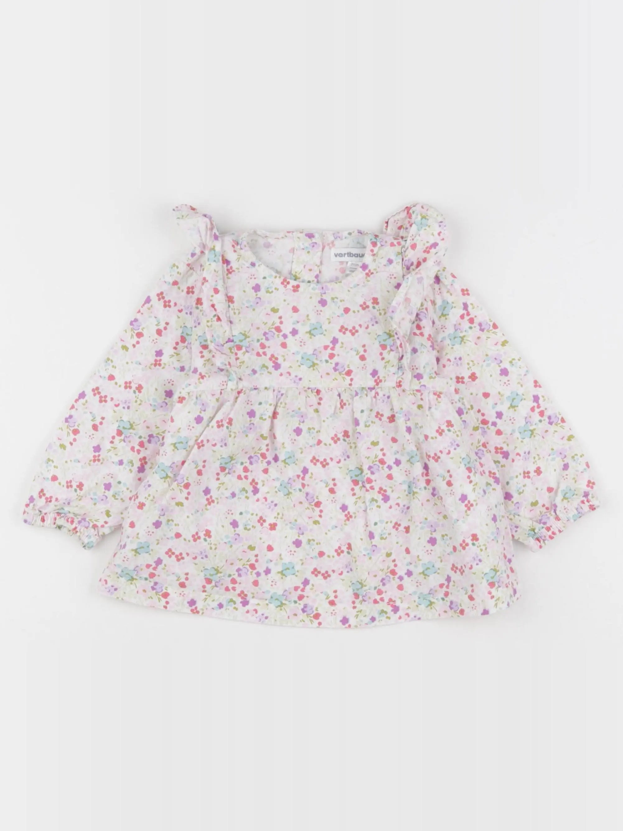 Vertbaudet - blouse multicolore - 9 mois