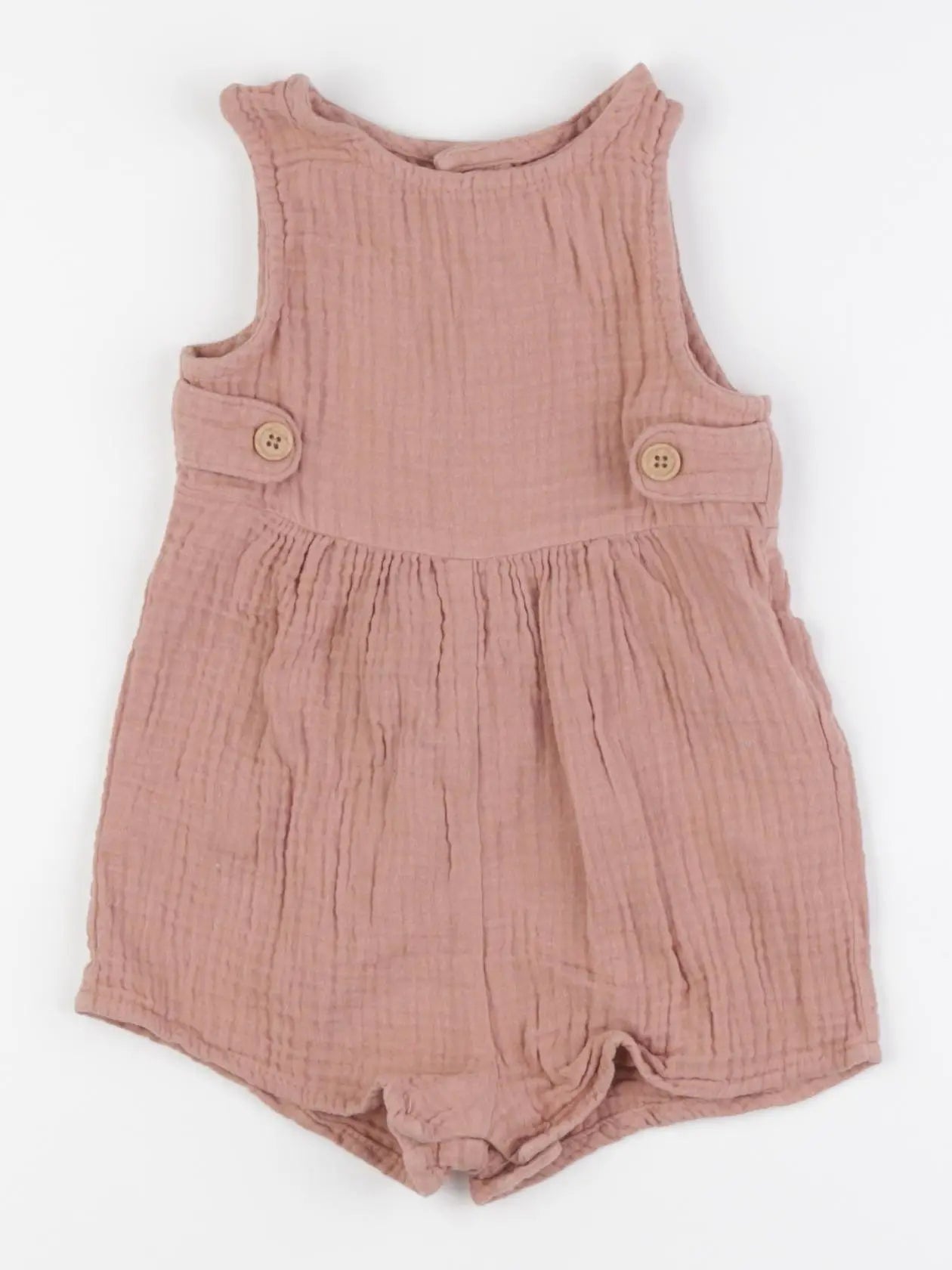 Vertbaudet - combinaison rose - 9 mois