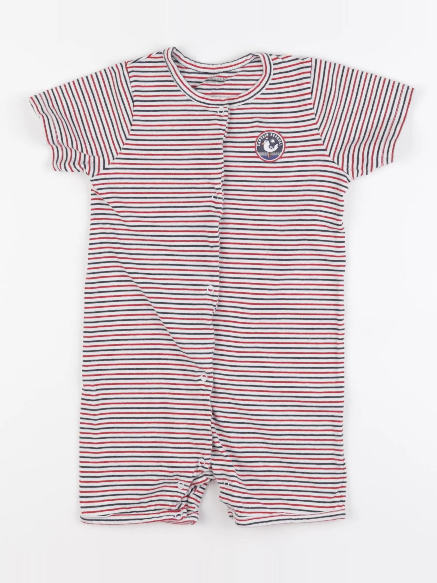 Vertbaudet - pyjama coton bleu, rouge - 36 mois