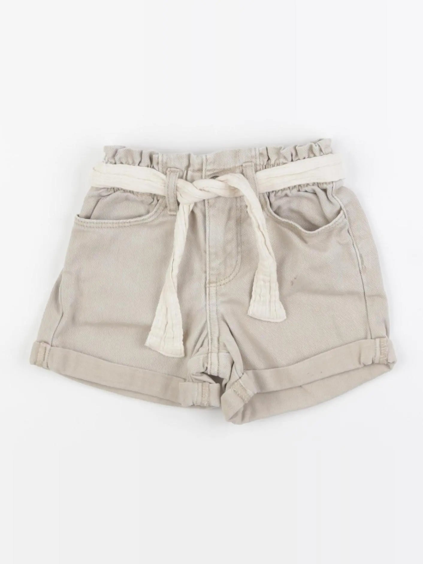 Vertbaudet - short beige - 2 ans