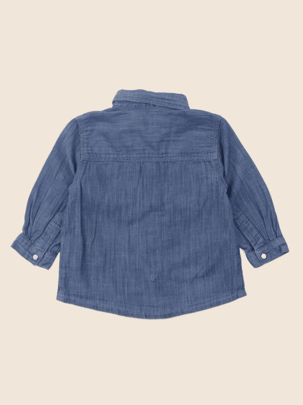 Boutchou - chemise bleu - 9 mois
