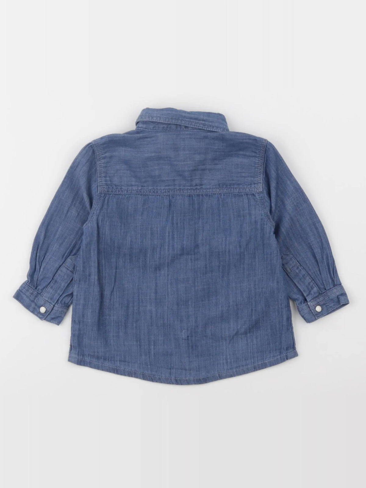Boutchou - chemise bleu - 9 mois