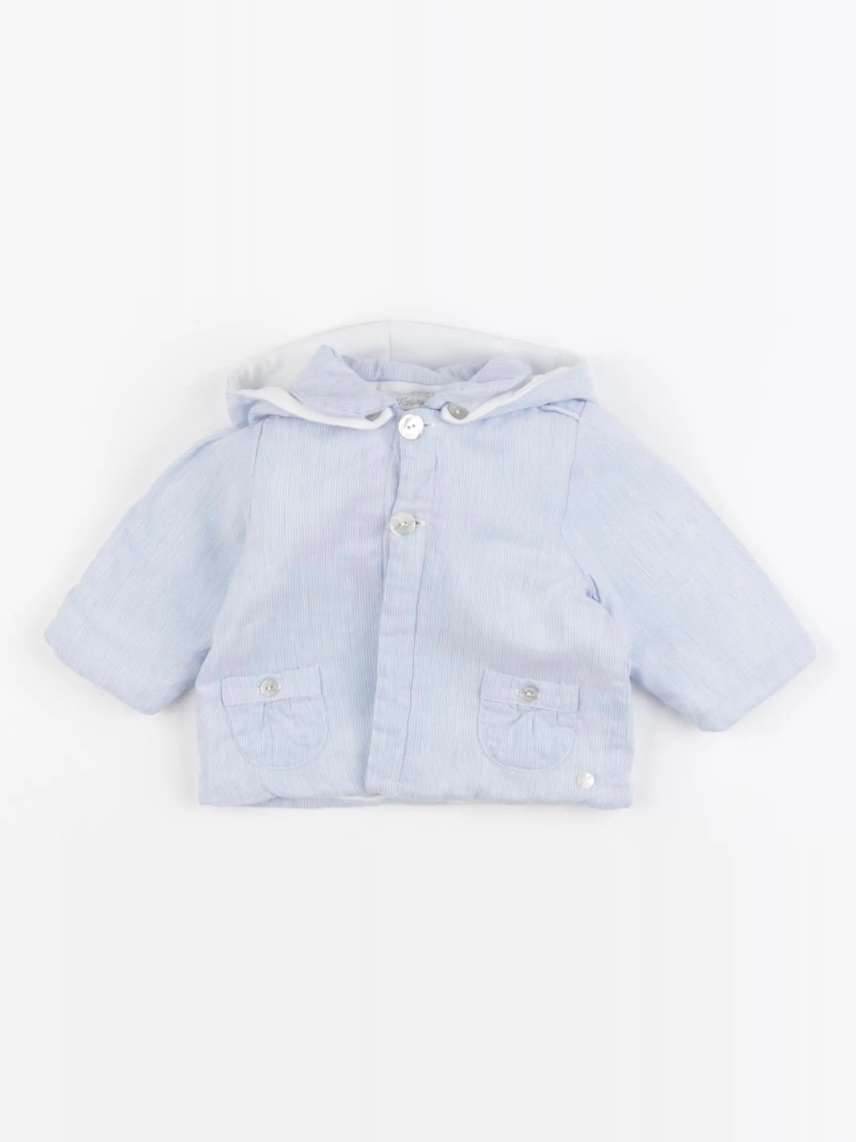 Tartine & Chocolat - veste bleu, blanc - 3 mois