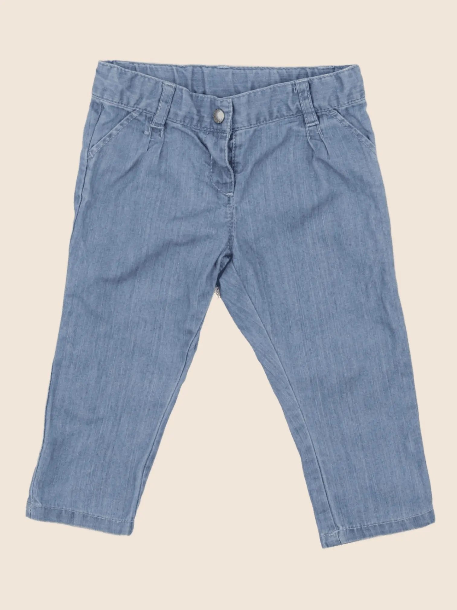 Petit Bateau - pantalon bleu - 6 mois