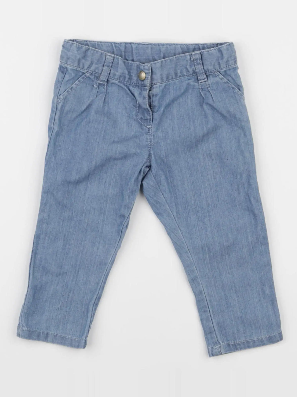 Petit Bateau - pantalon bleu - 6 mois