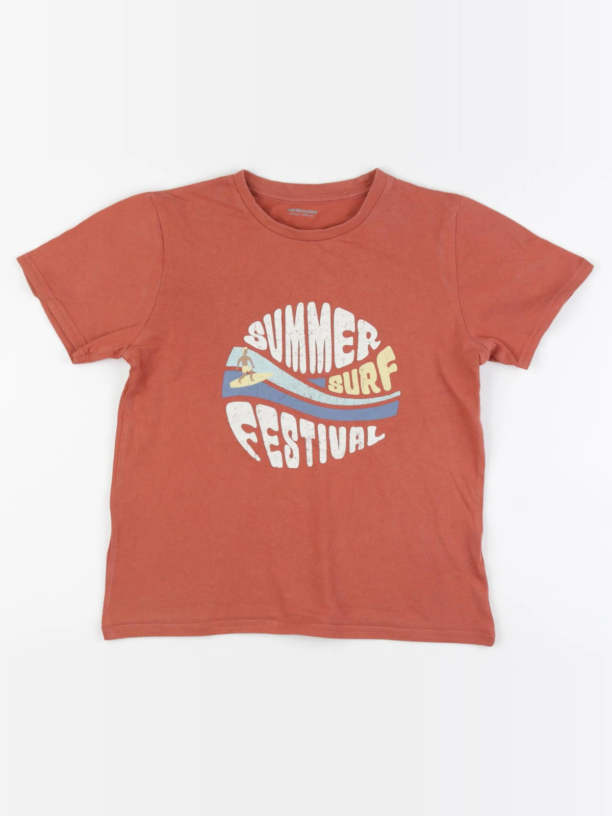 Vertbaudet - tee-shirt orange - 10 ans