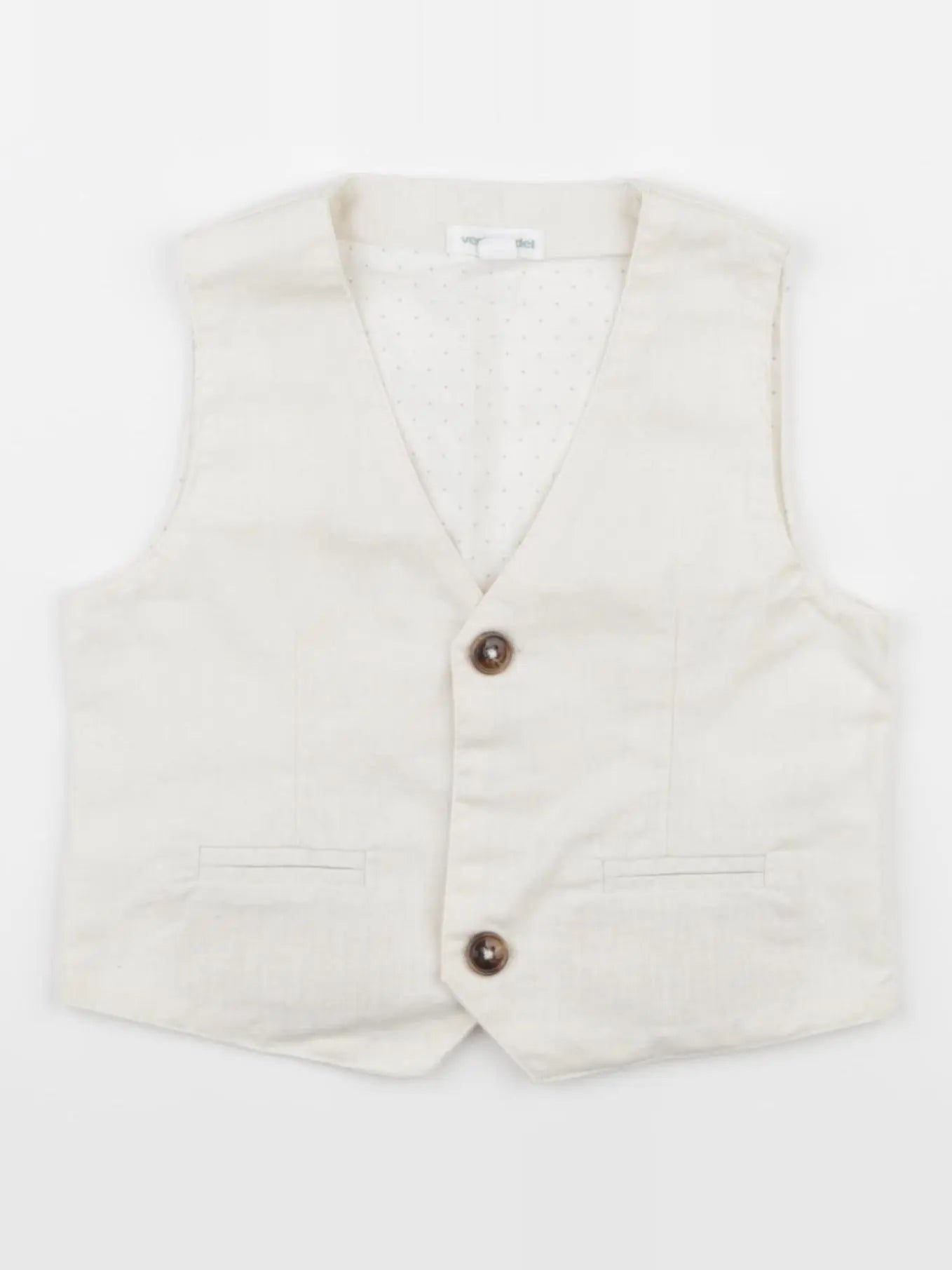 Vertbaudet - gilet beige - 3 ans