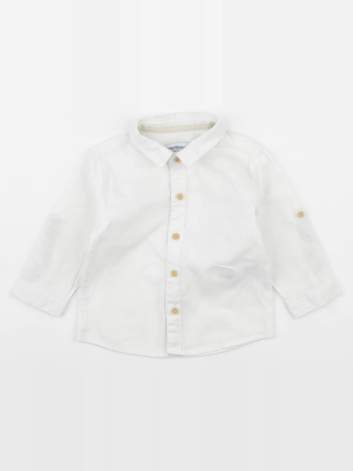 Vertbaudet - chemise blanc - 9 mois