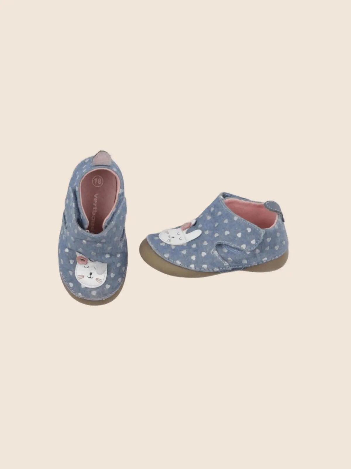 Vertbaudet - chaussons bleu - pointure 18