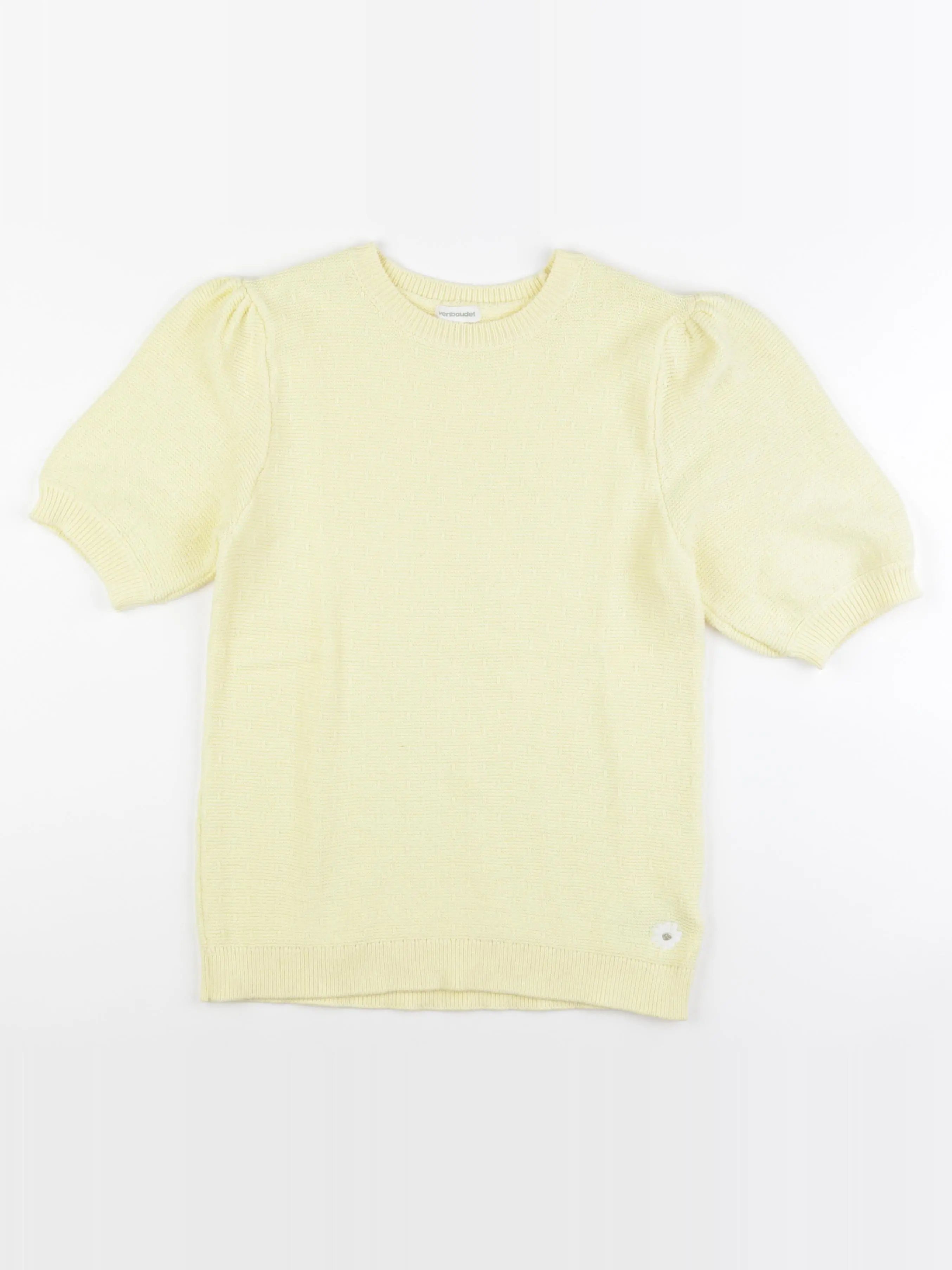 Vertbaudet - pull jaune - 14 ans