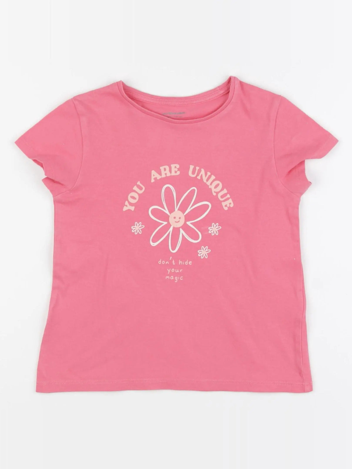 Vertbaudet - tee-shirt rose - 5 ans