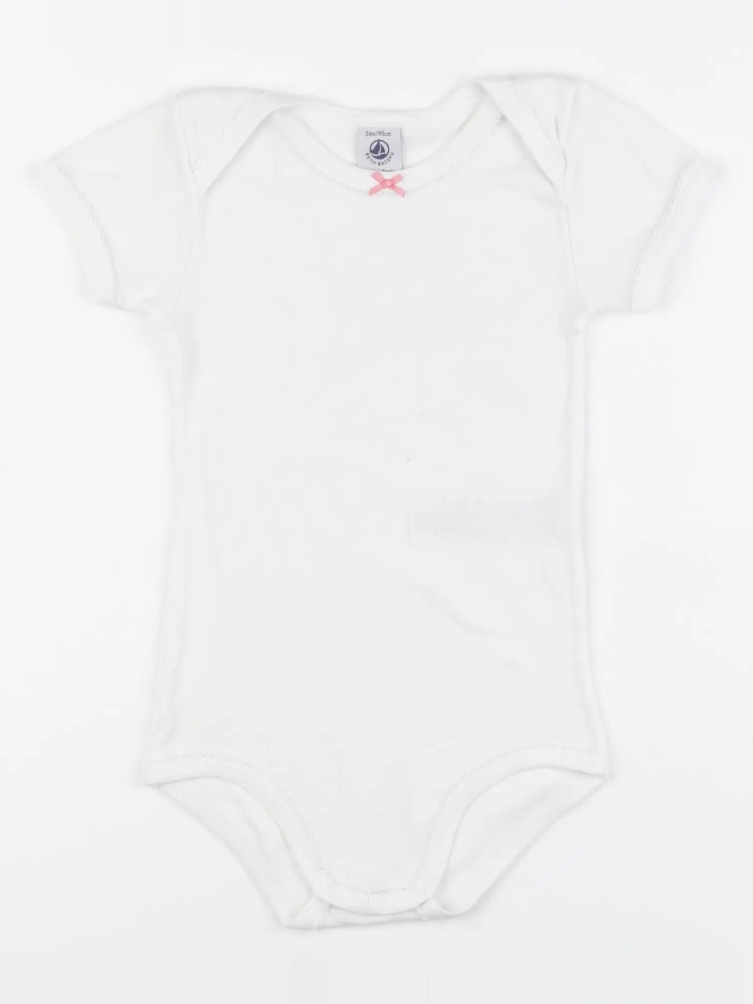 Petit Bateau - body blanc - 36 mois