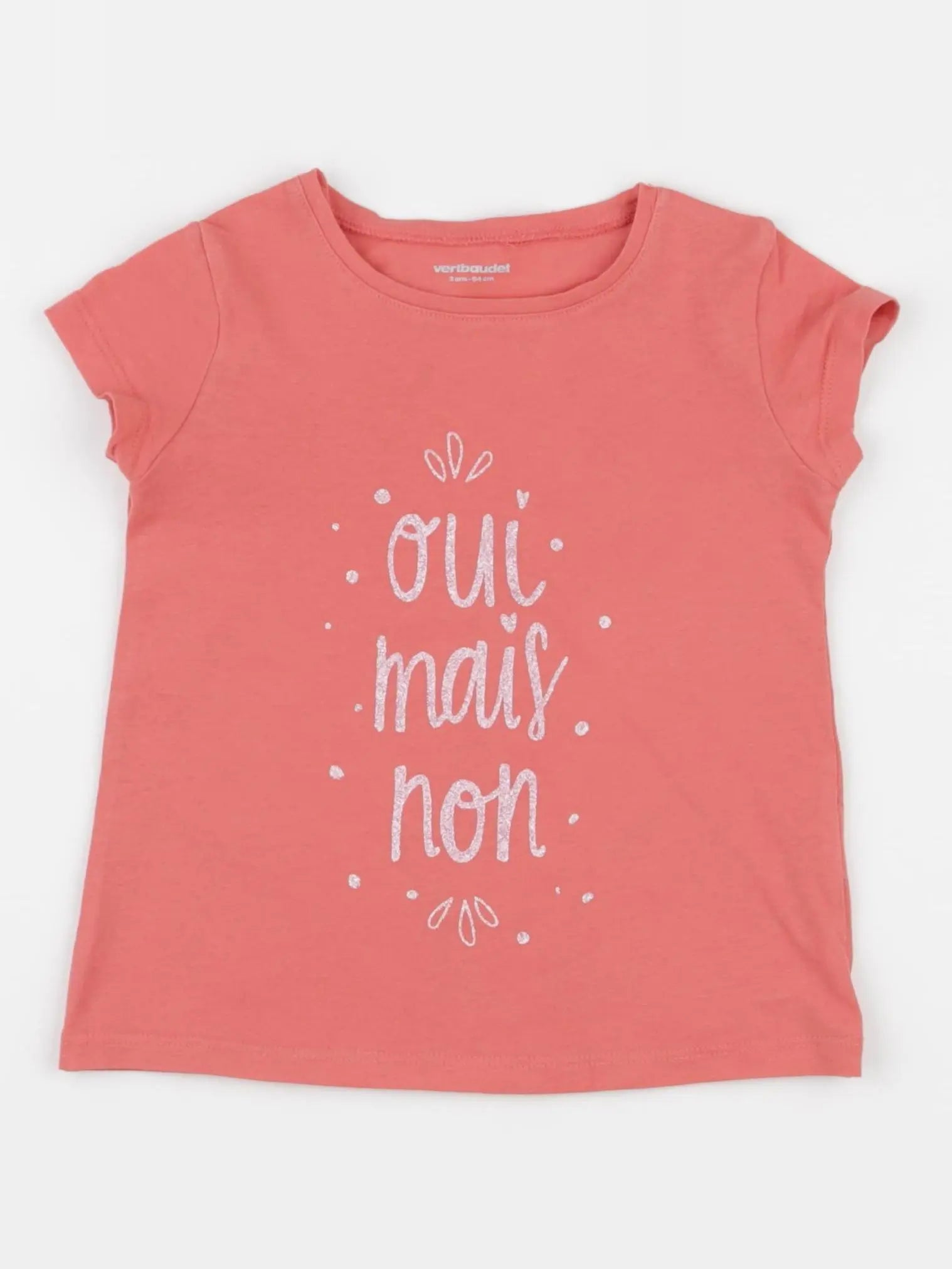 Vertbaudet - tee-shirt rose - 3 ans