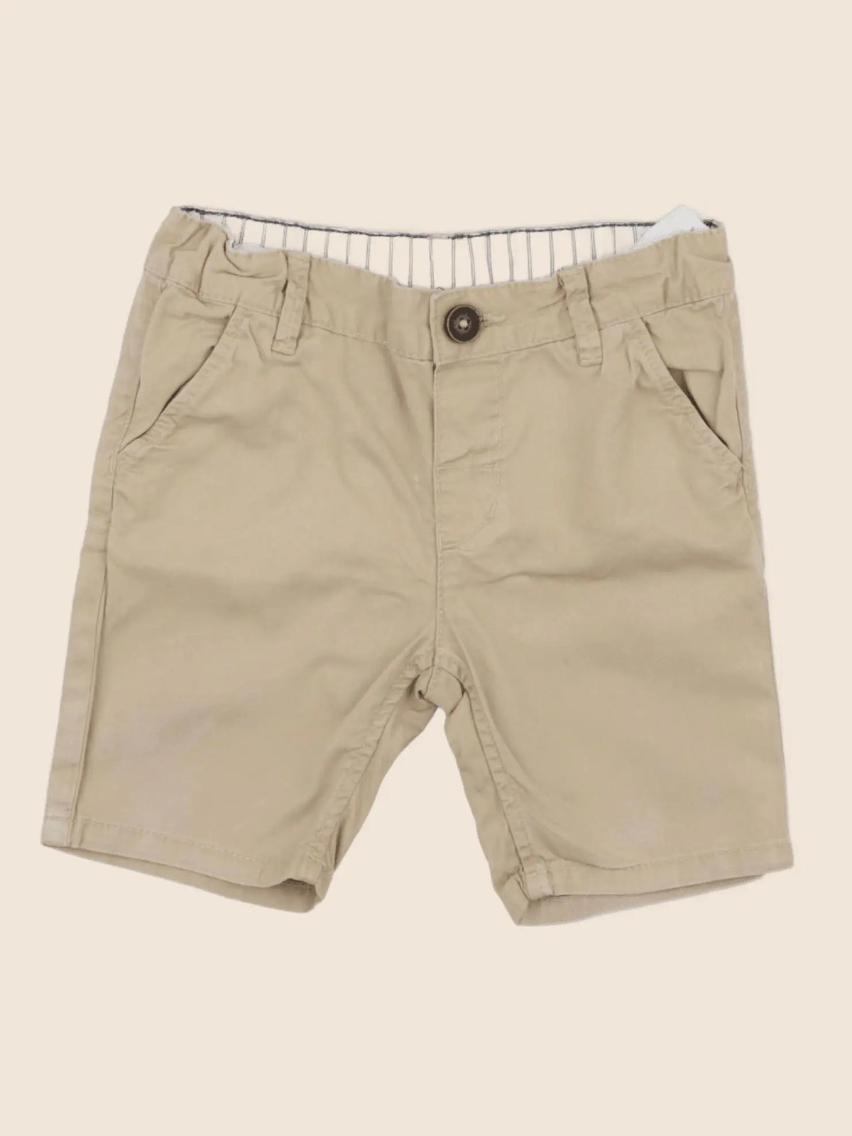 H&M - short beige - 9/12 mois