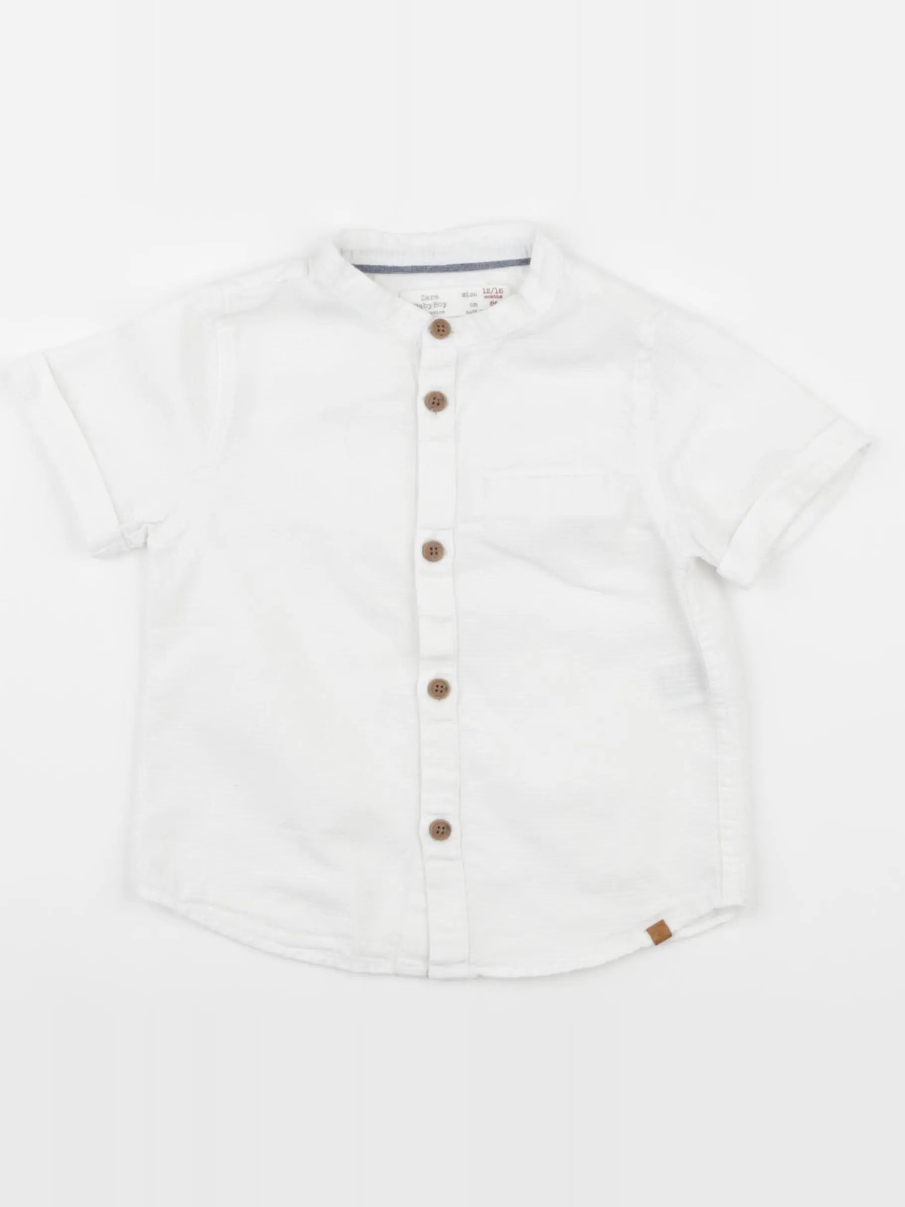 Zara - chemise blanc - 12/18 mois