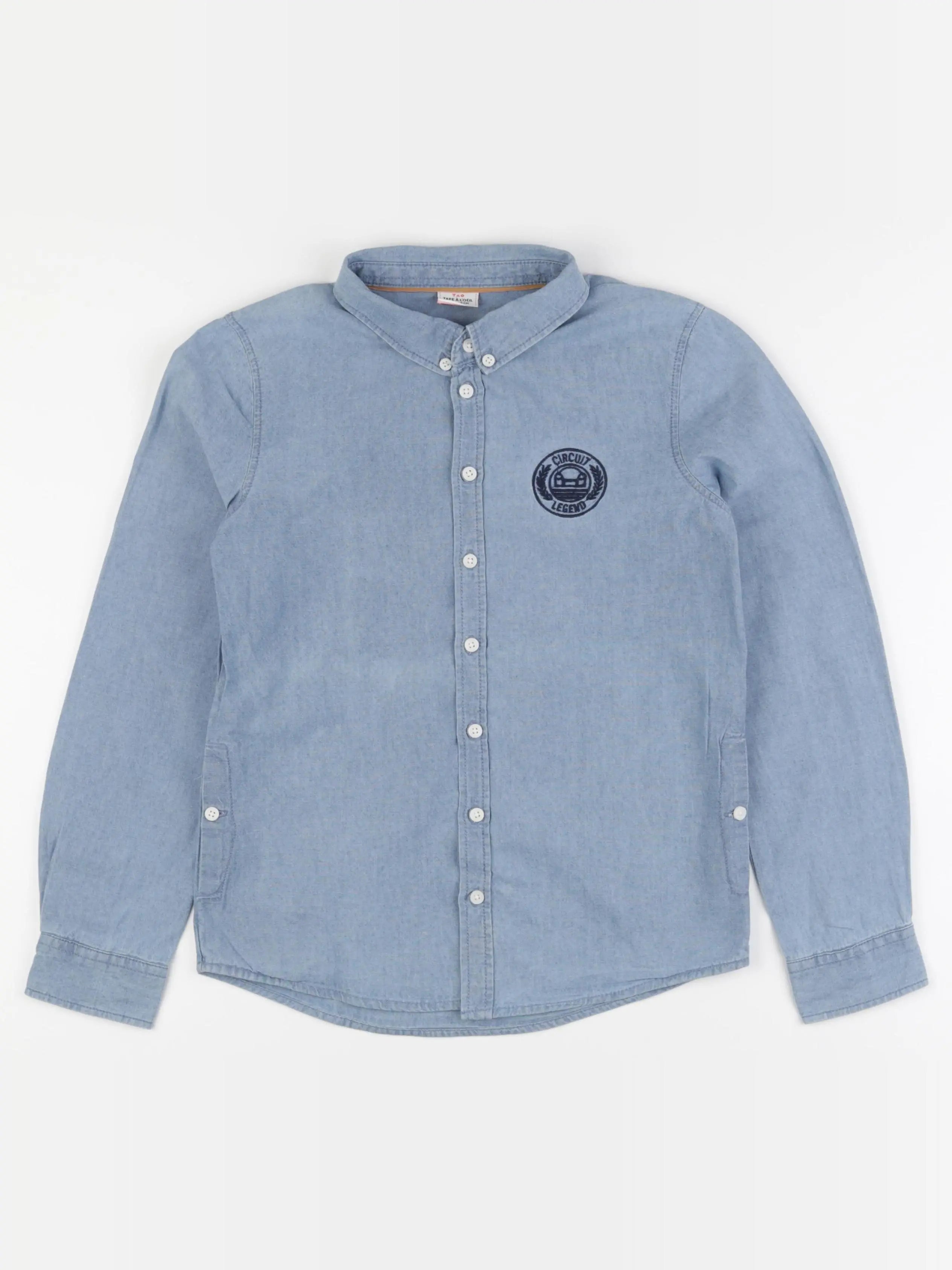 Tape à l'oeil - chemise bleu - 10 ans