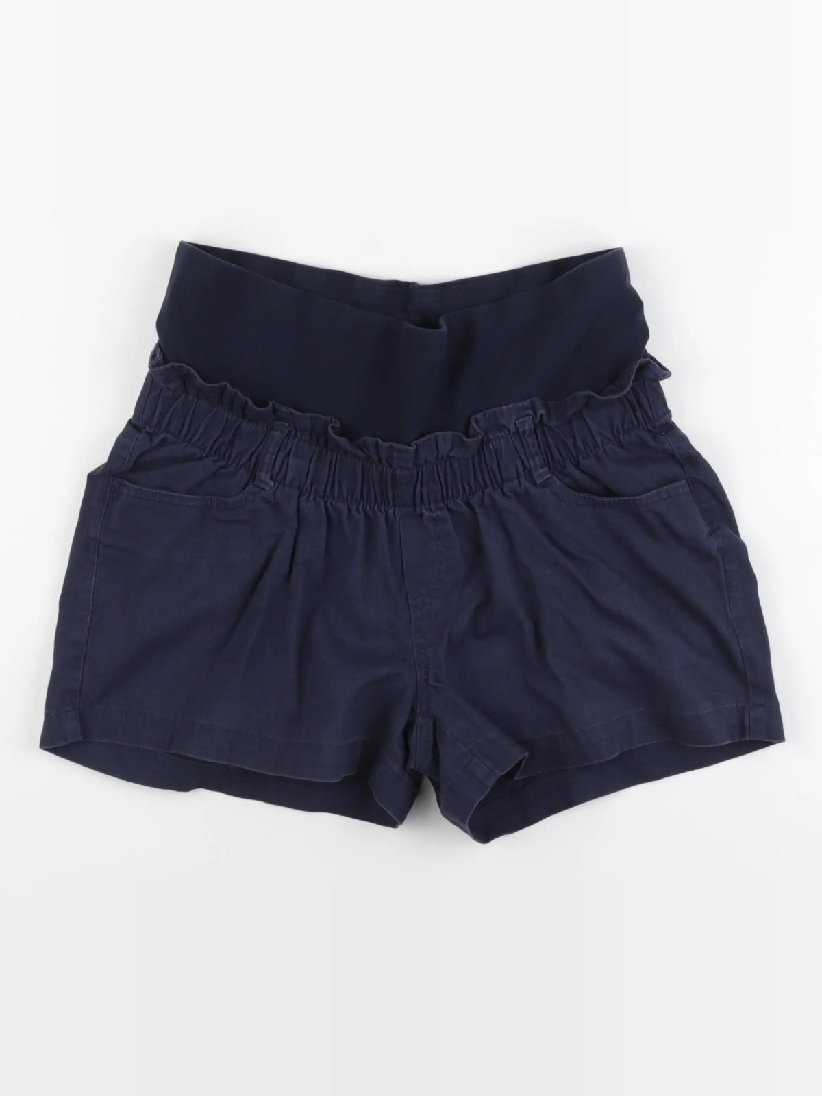 H&M - short grossesse bleu - m