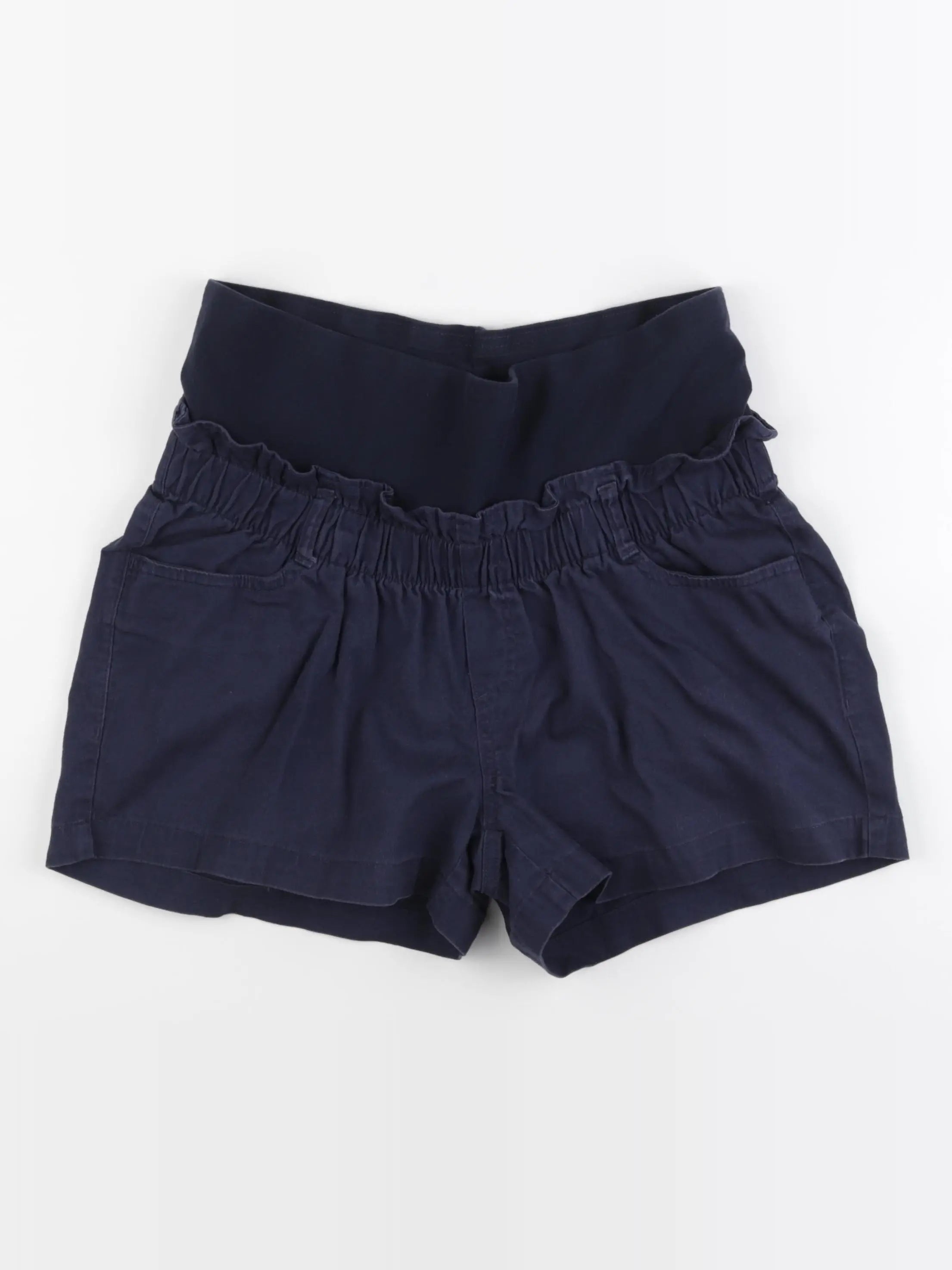 H&M - short grossesse bleu - m