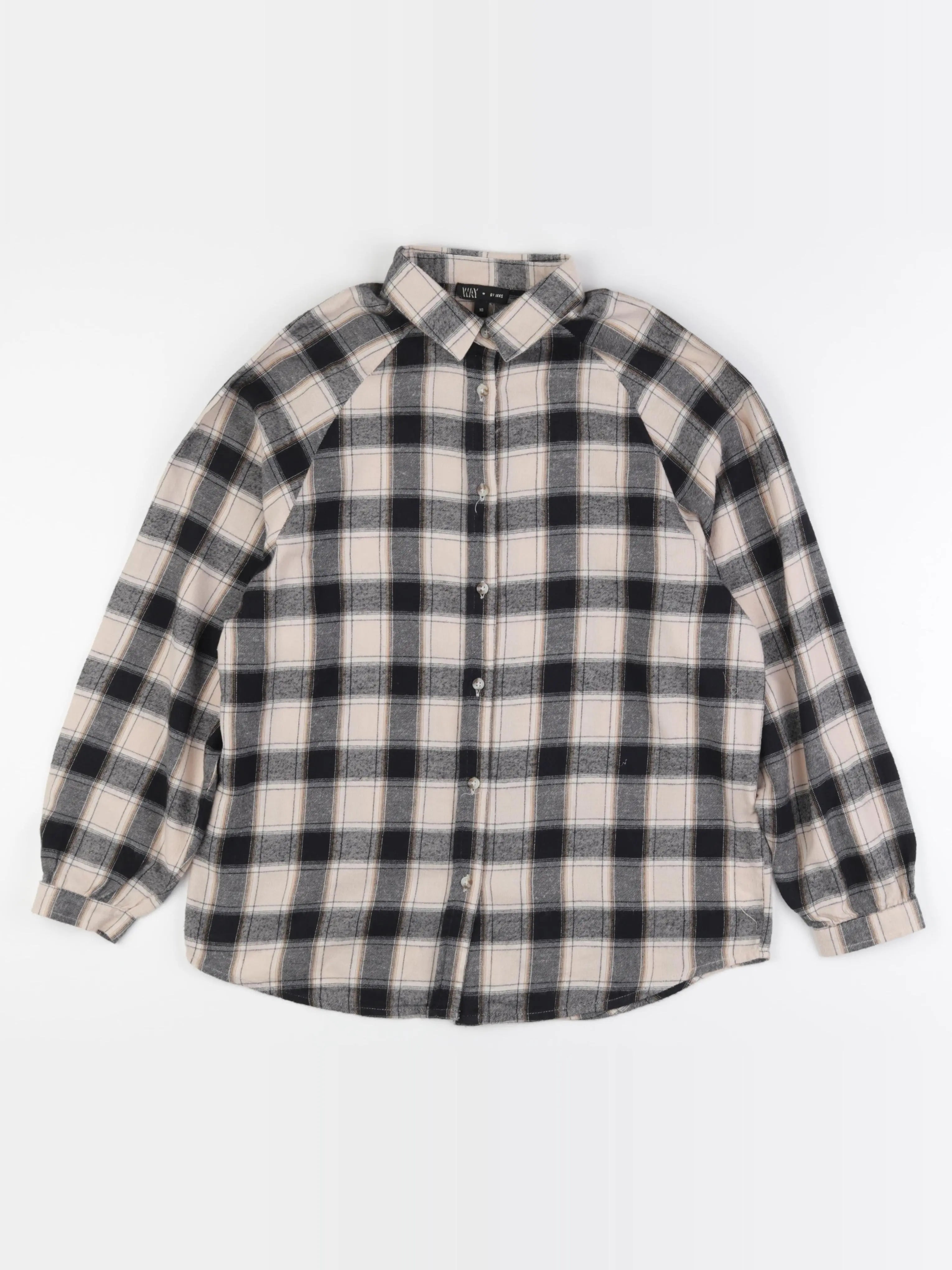 IKKS - blouse noir, beige - 12 ans
