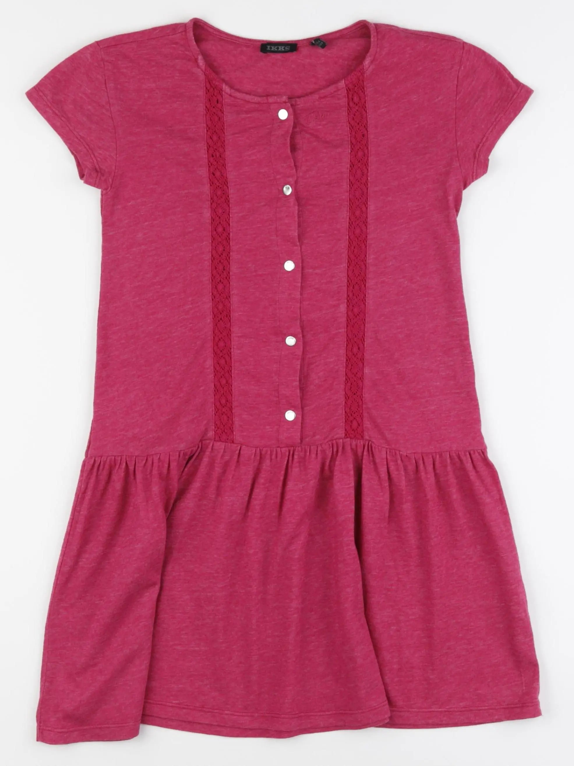 IKKS - robe imprimé au dos rose - 8 ans