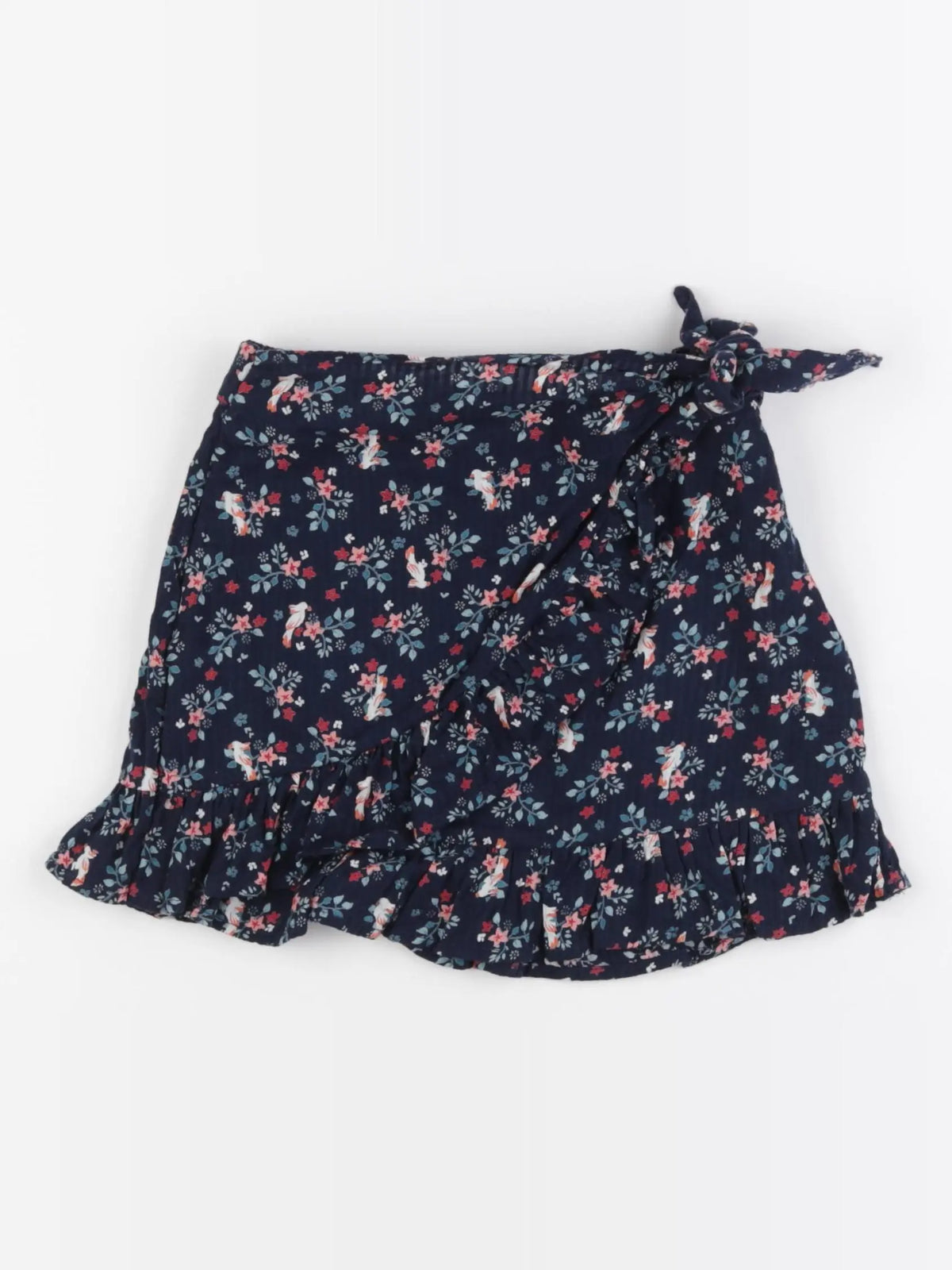 Vertbaudet - jupe bleu, rose - 6 ans