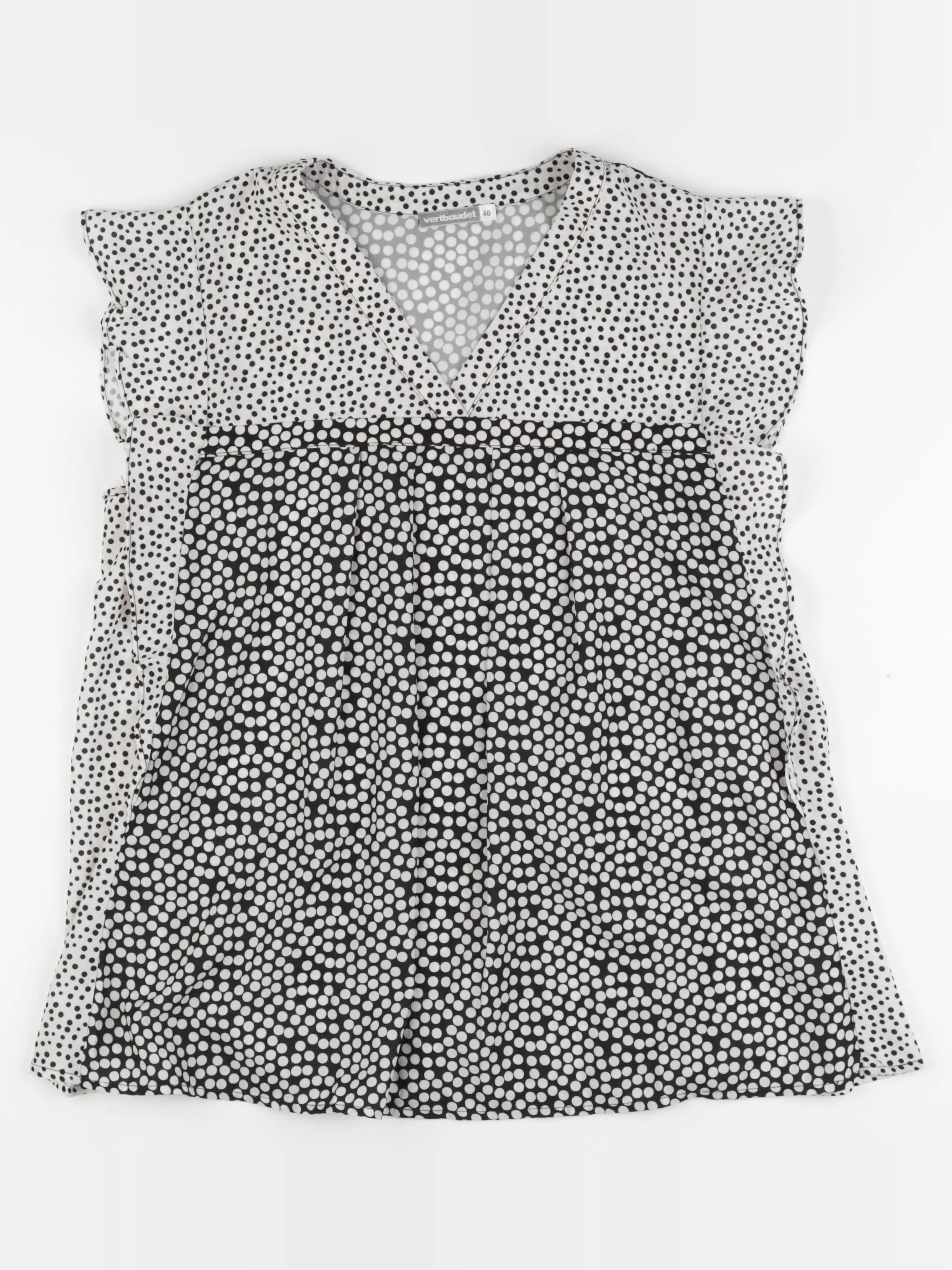 Vertbaudet - blouse grossesse blanc, noir - 40