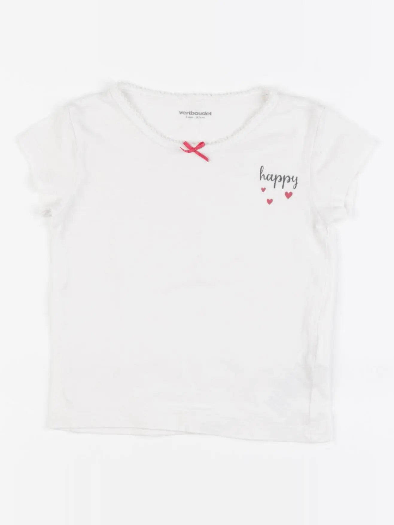 Vertbaudet - maillot de corps rose - 3 ans