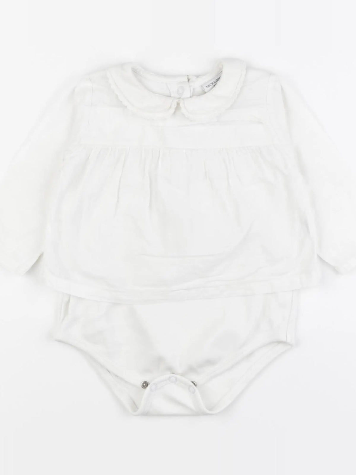 Neck & Neck - body blouse blanc - 6/9 mois
