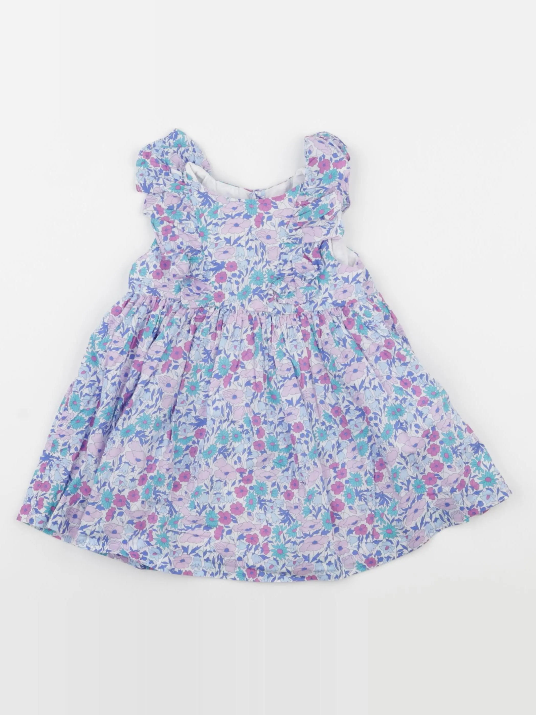 Jacadi - robe liberty bleu - 12 mois